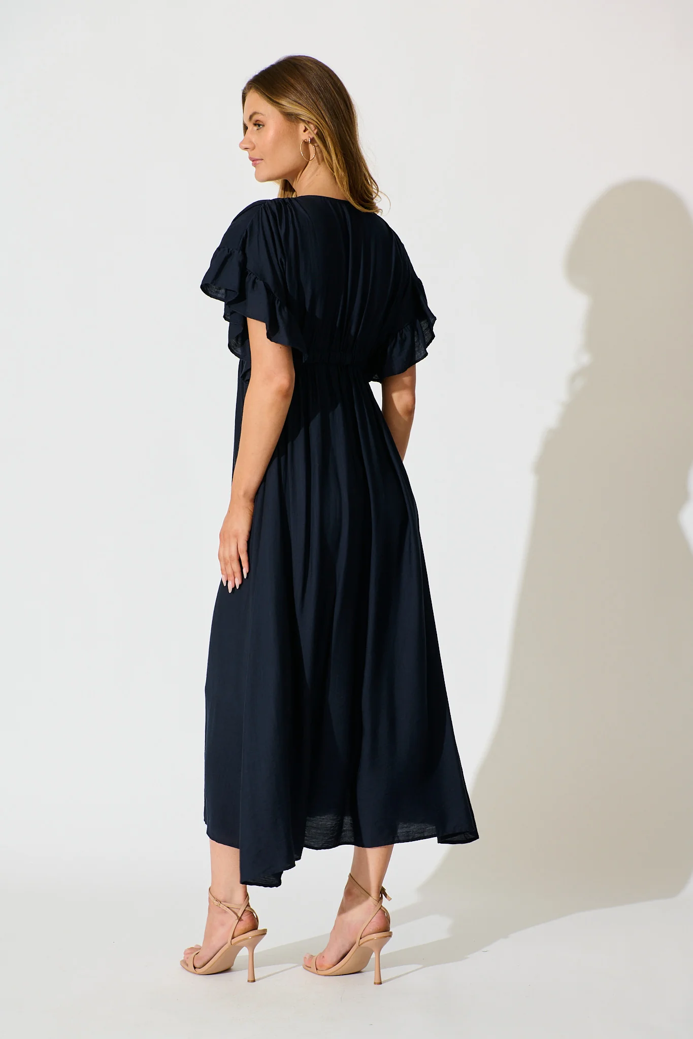 Rue Maxi Dress In Navy - Image 4