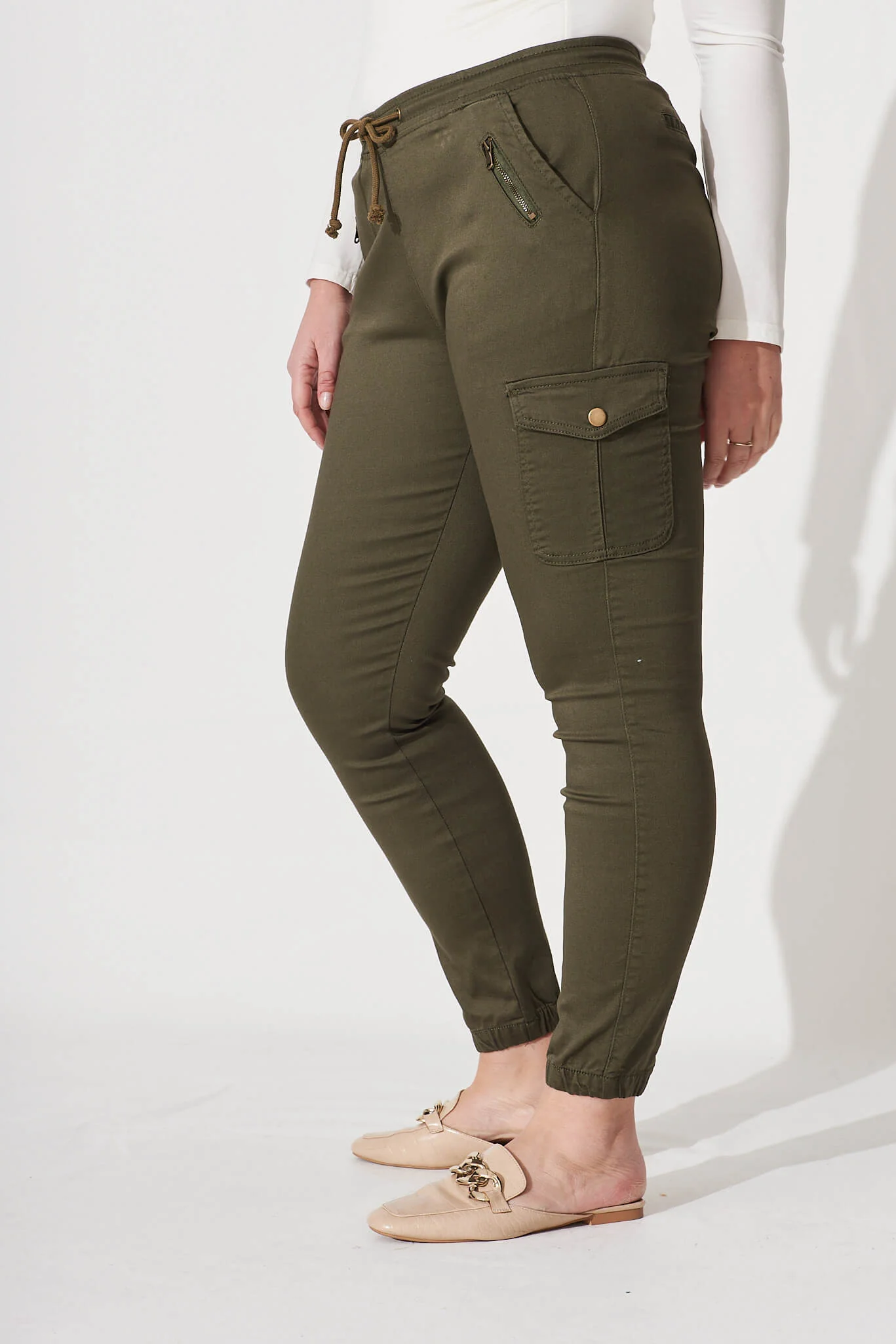 Ryder Jogger Pant In Khaki - Image 8