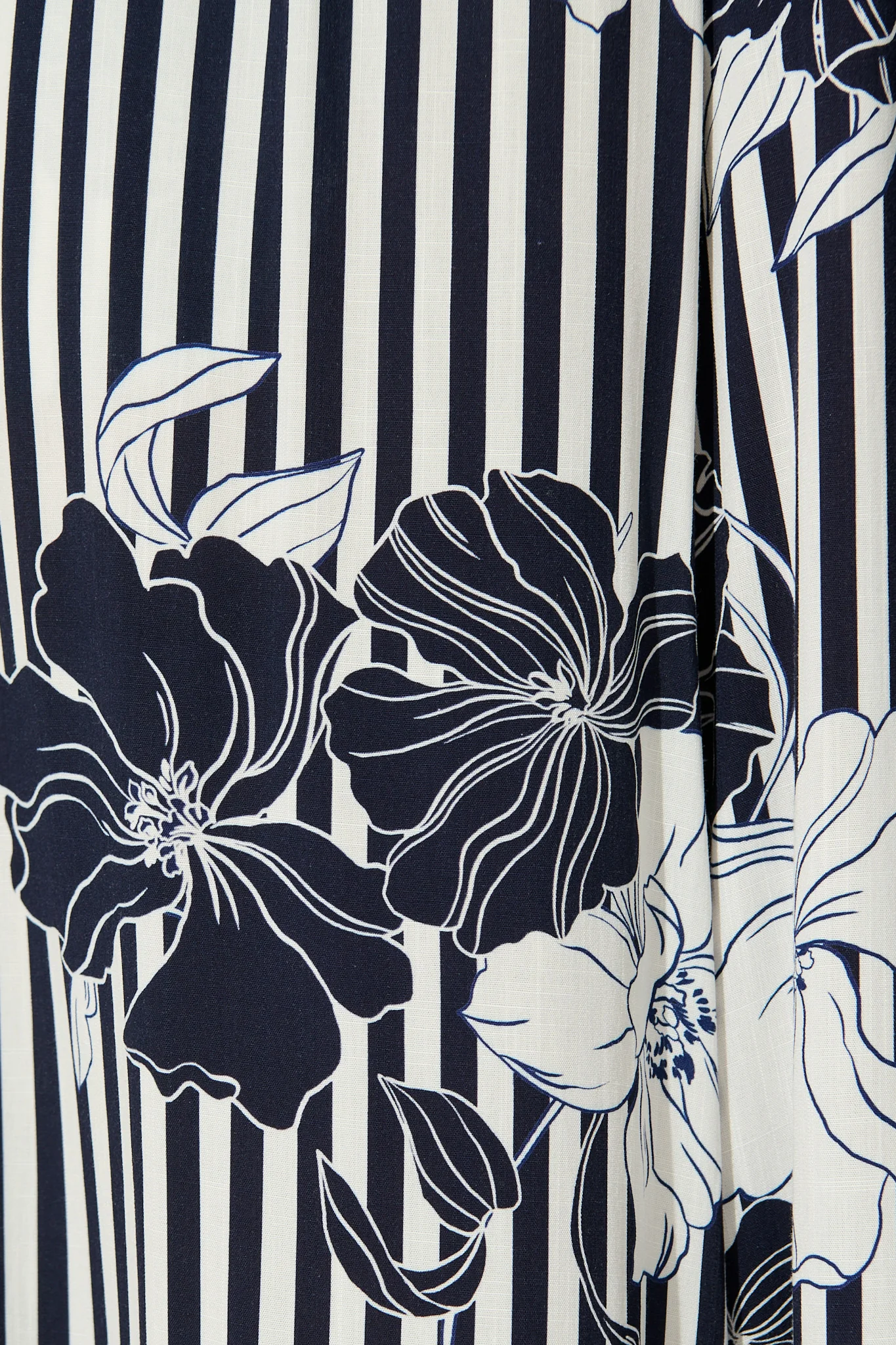 Sailbloom Pant in Navy Stripe Floral - Image 9