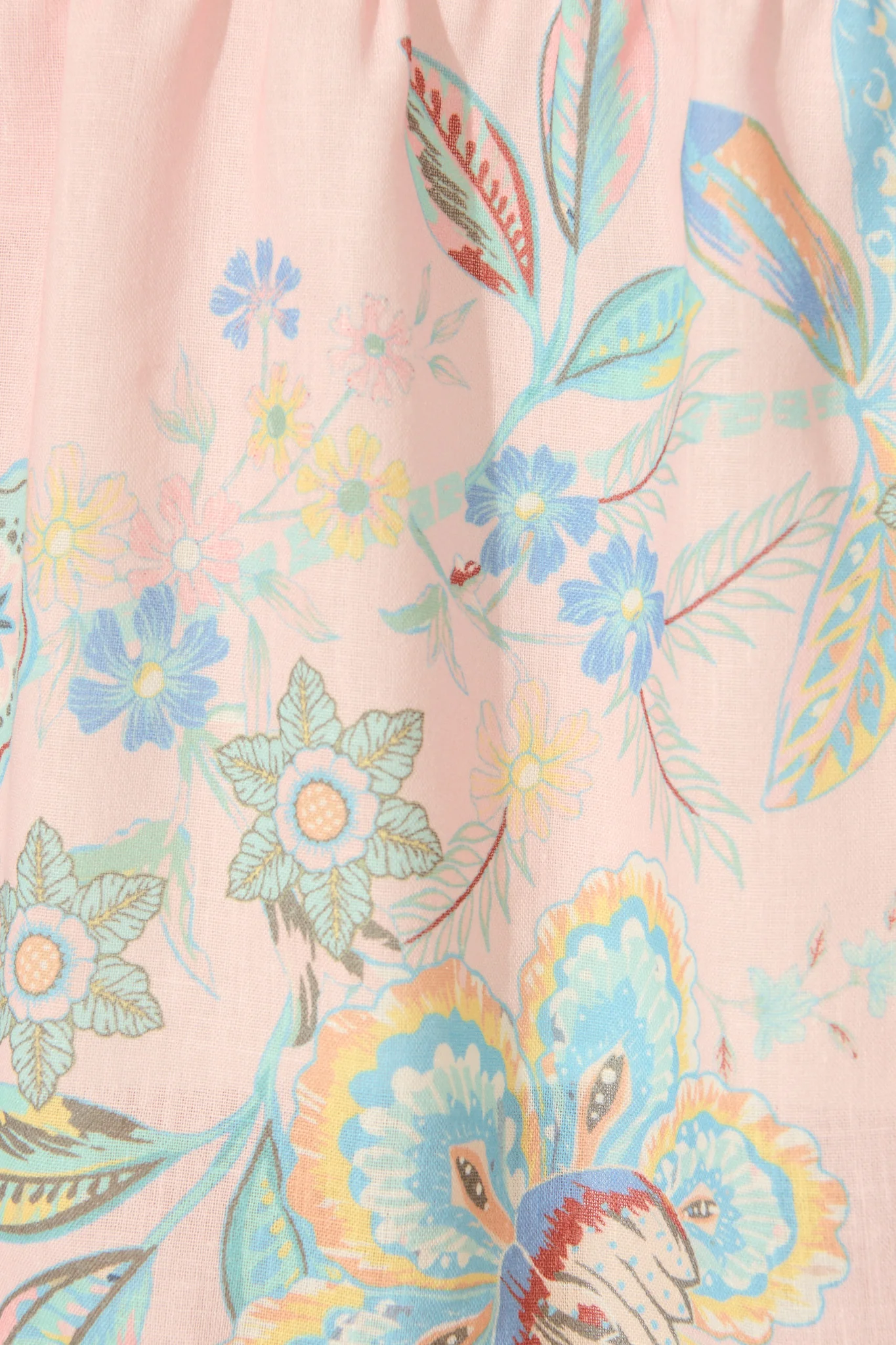 Sammie Shirt Dress in Pink and Lilac Floral Linen Blend - Image 6