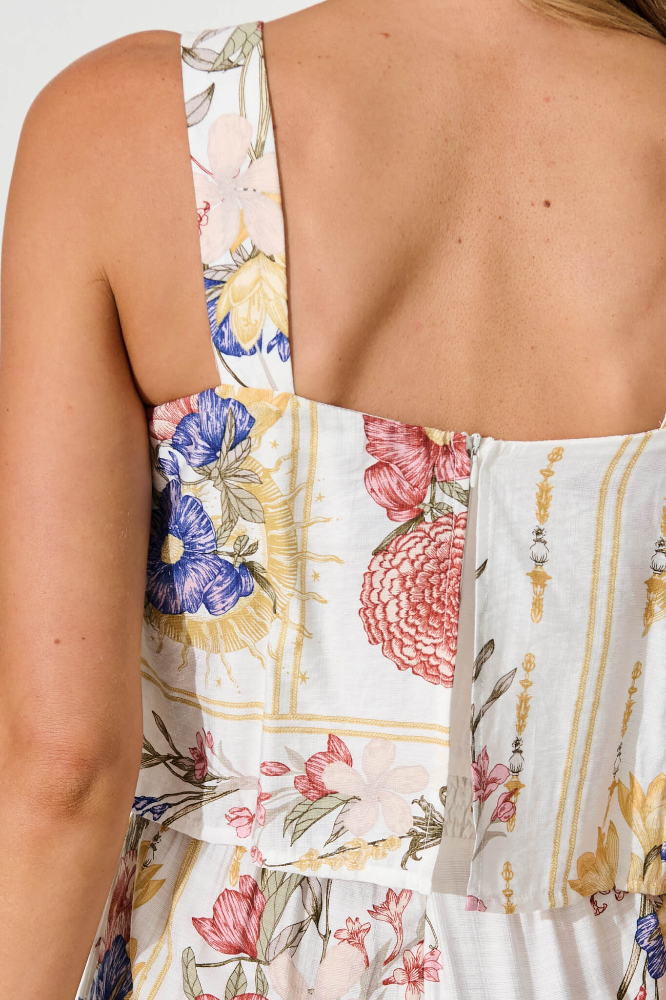 Sandcastle Jumpsuit In Vintage Floral Print - Image 5
