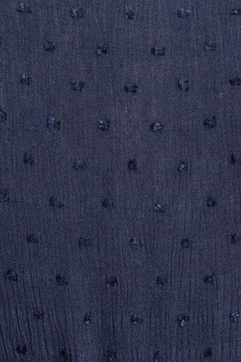 Sangria Dress in Navy Swiss Dot - Image 11