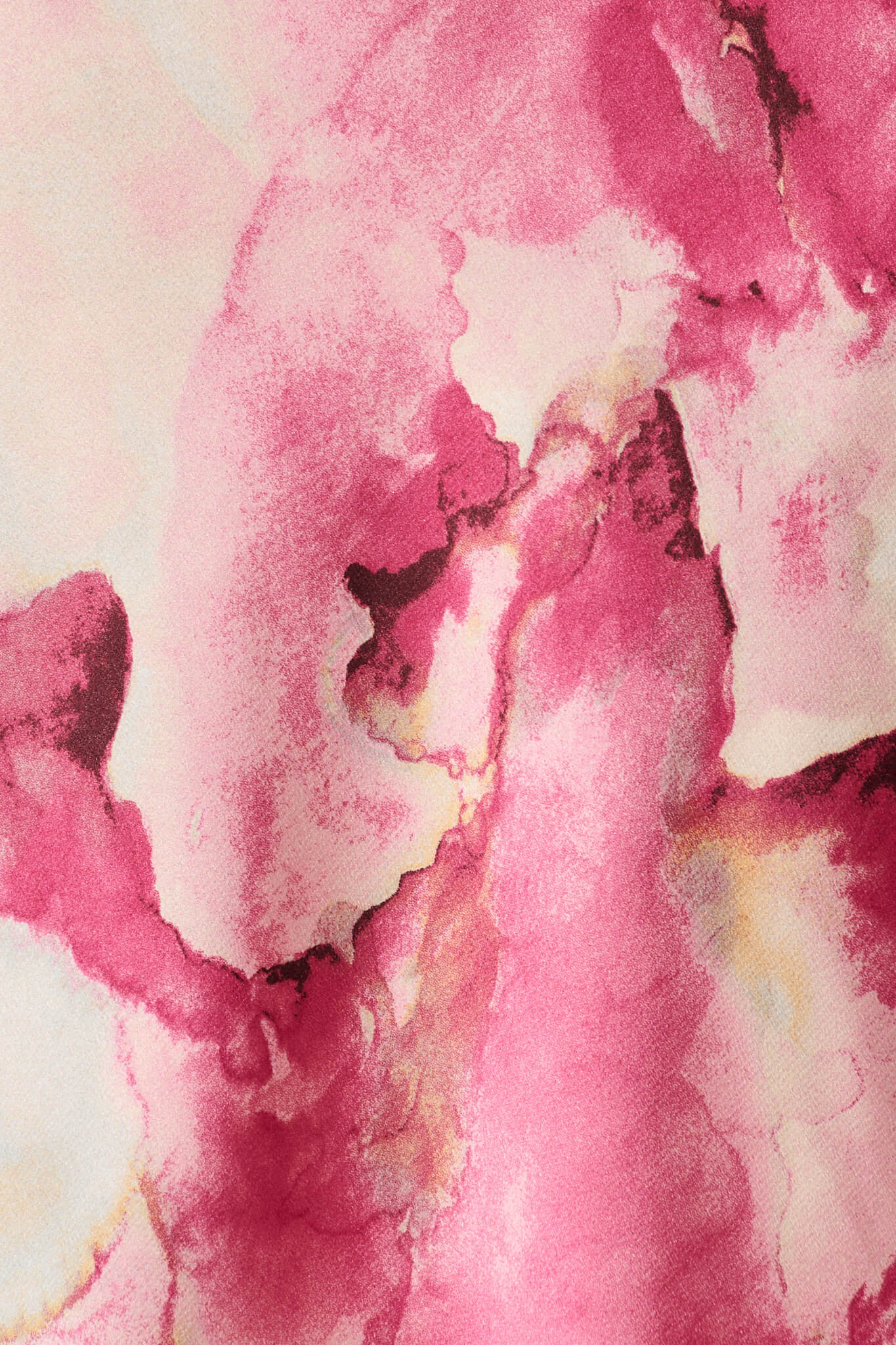 Sarita Maxi Off Shoulder Dress in Magenta Watercolour Satin - Image 6