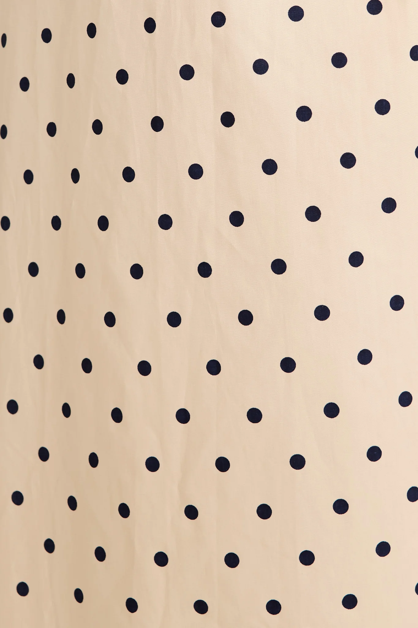 Sascha Maxi Dress in Cream with Black Polka Dot Cotton - Image 6