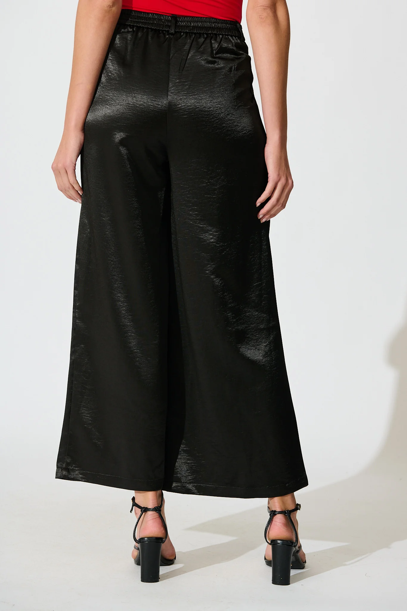 Satin Muse Pant in Black - Image 3
