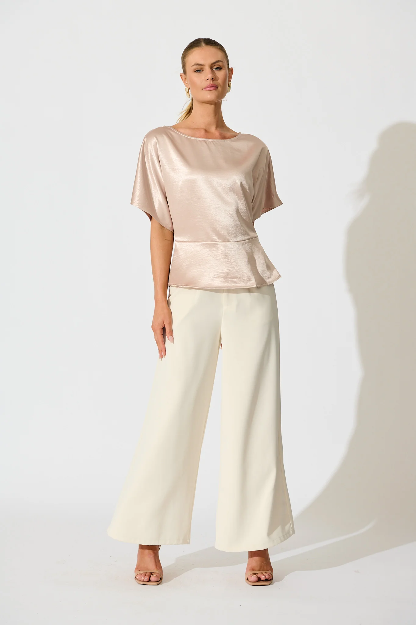 Satin Serenade Top in Champagne - Image 4