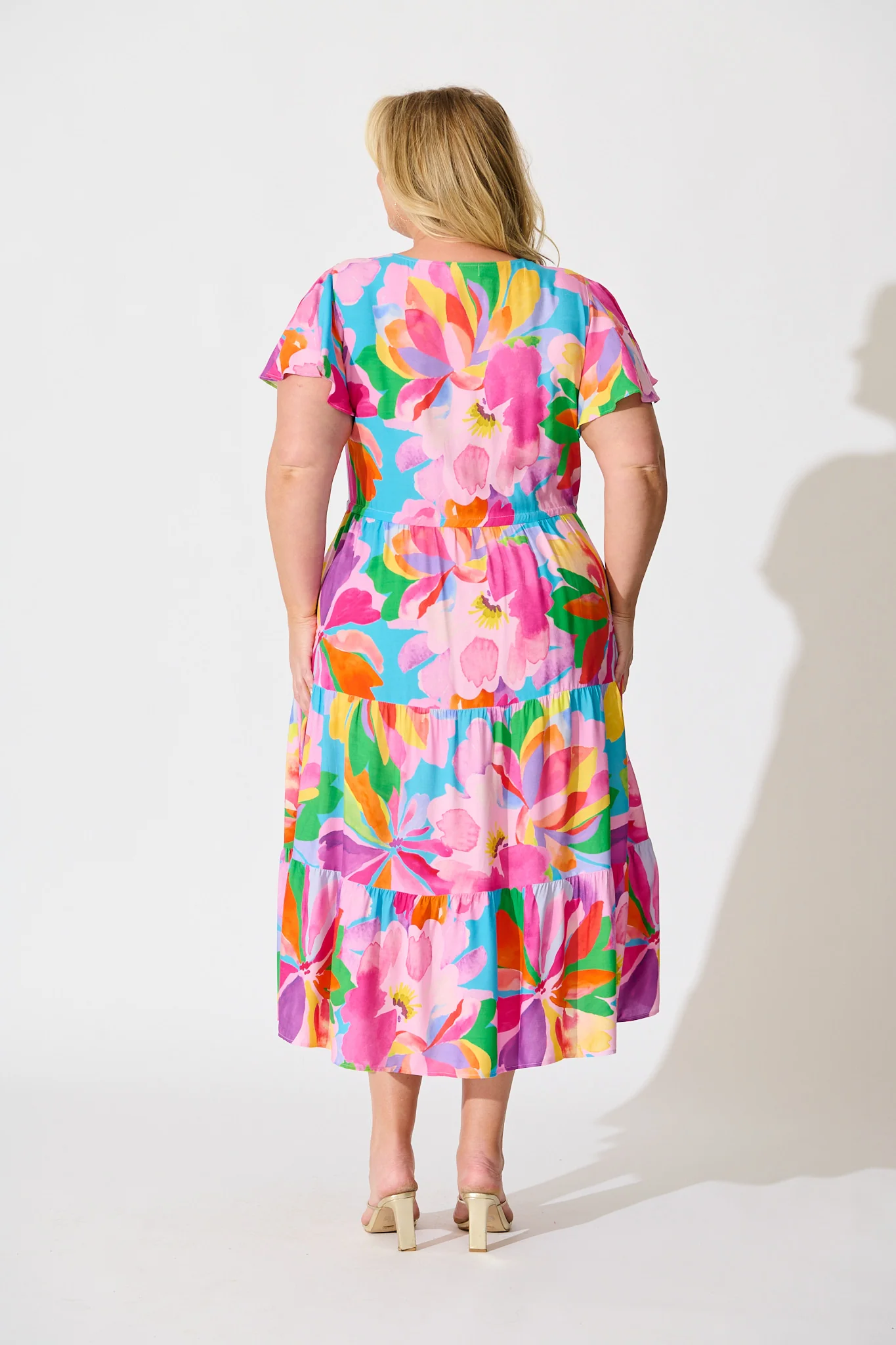 Saturday Midi Dress in Multi Print - Image 8