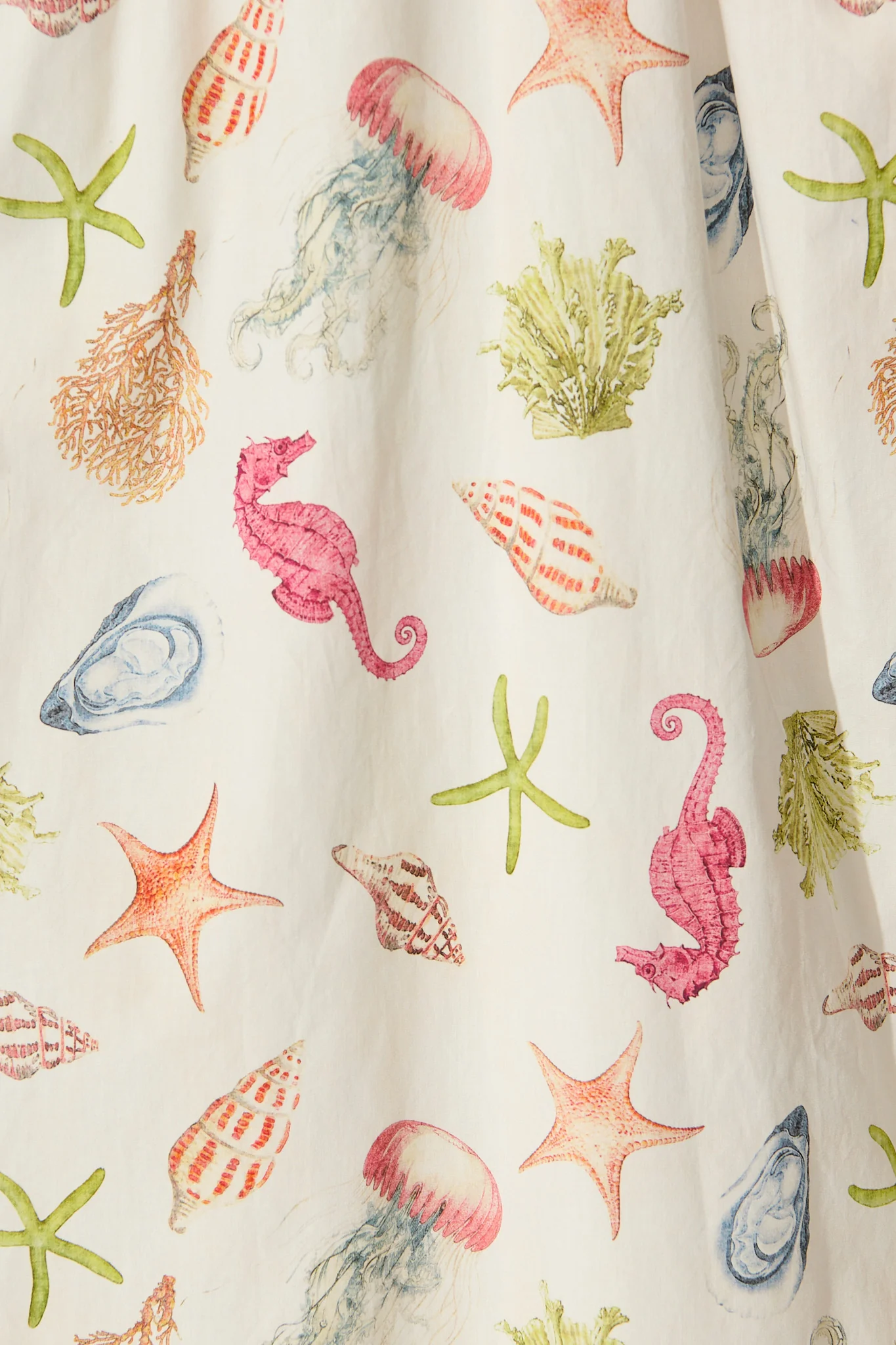 Seashell Maxi Sundress in Cream with Multi Cotton - Image 6