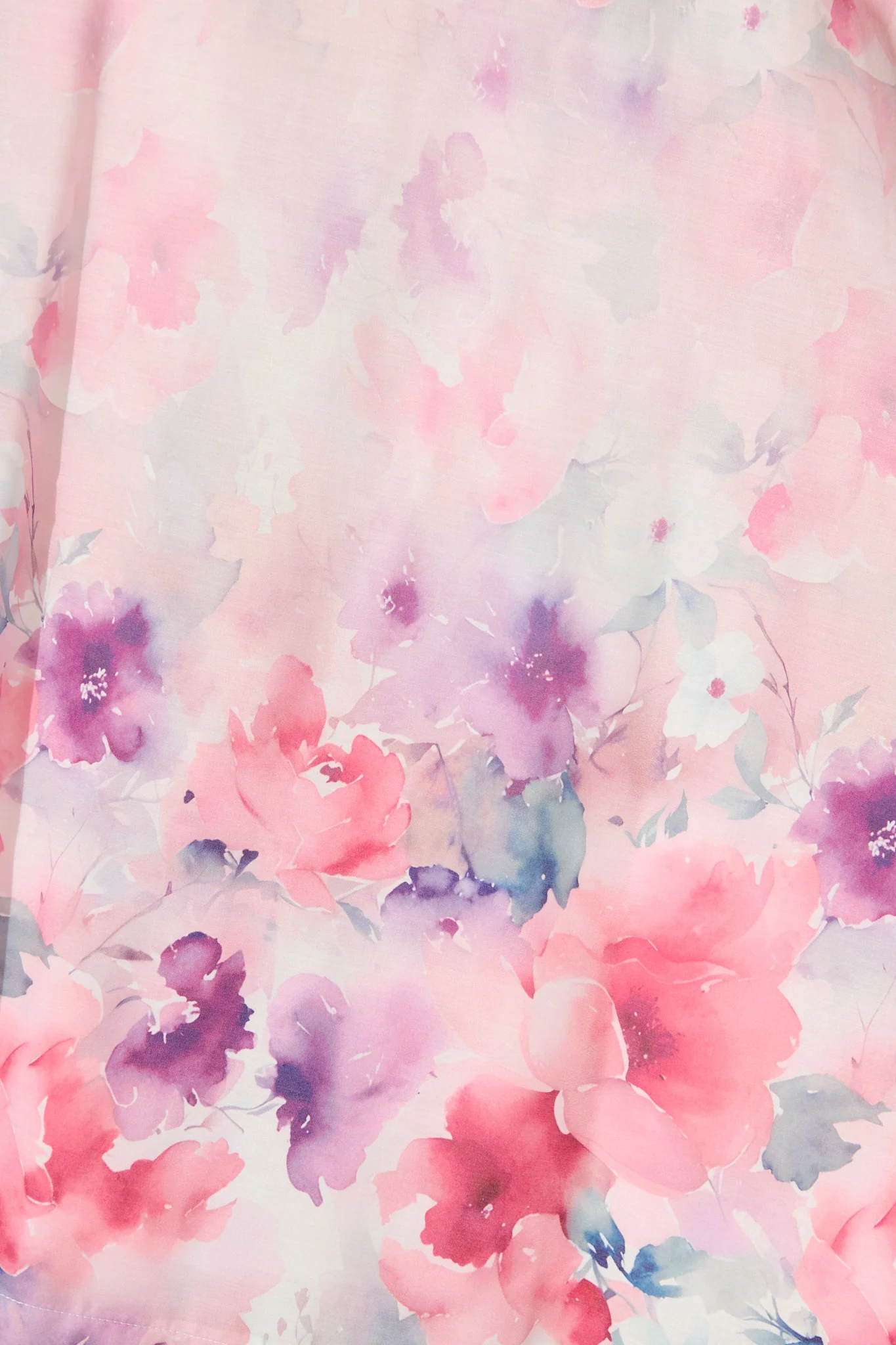 Secret Garden Maxi Skirt in Pink with Multi Floral Cotton Blend - Image 6