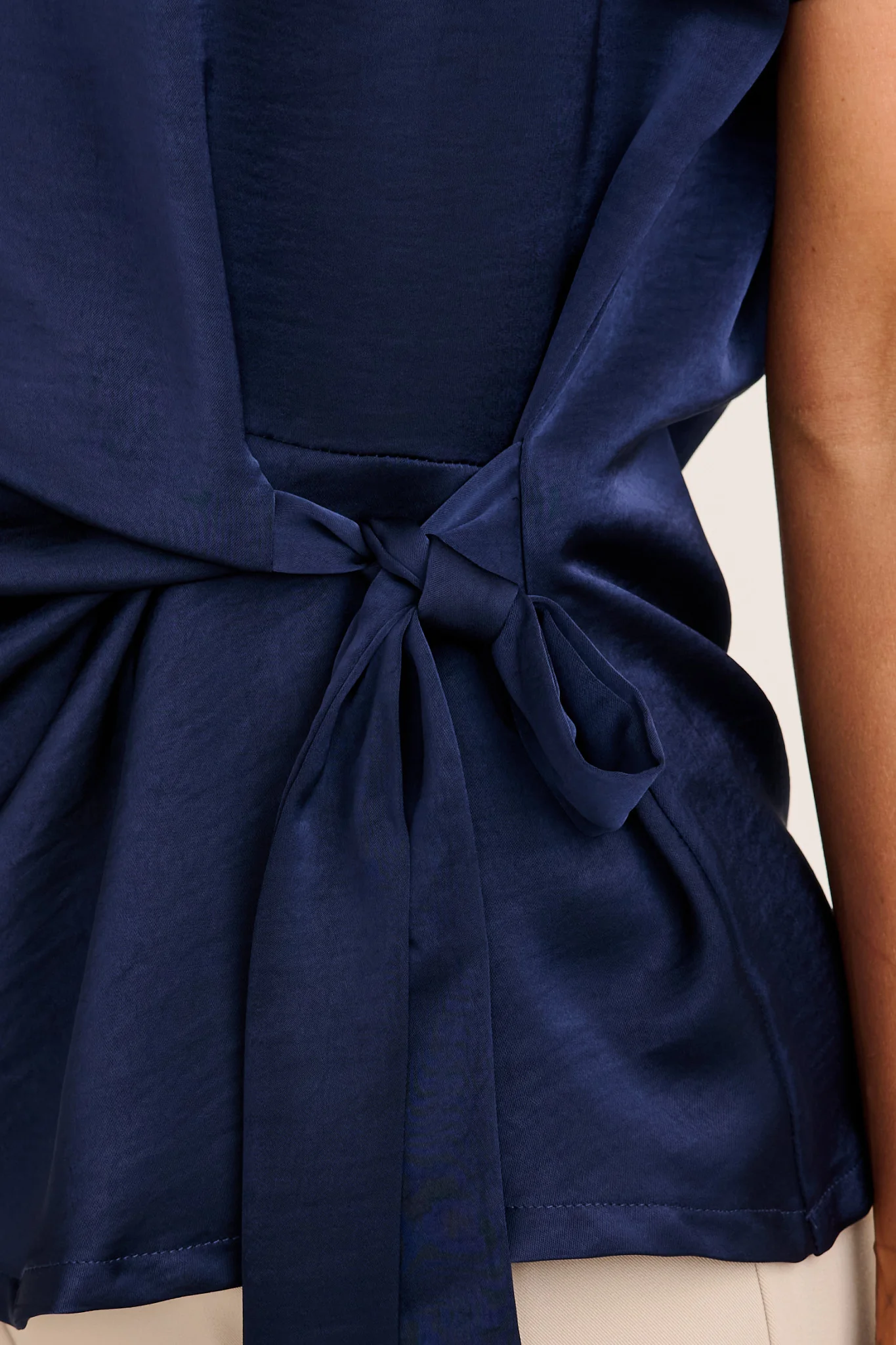 Sedona Top in Navy Satin - Image 6