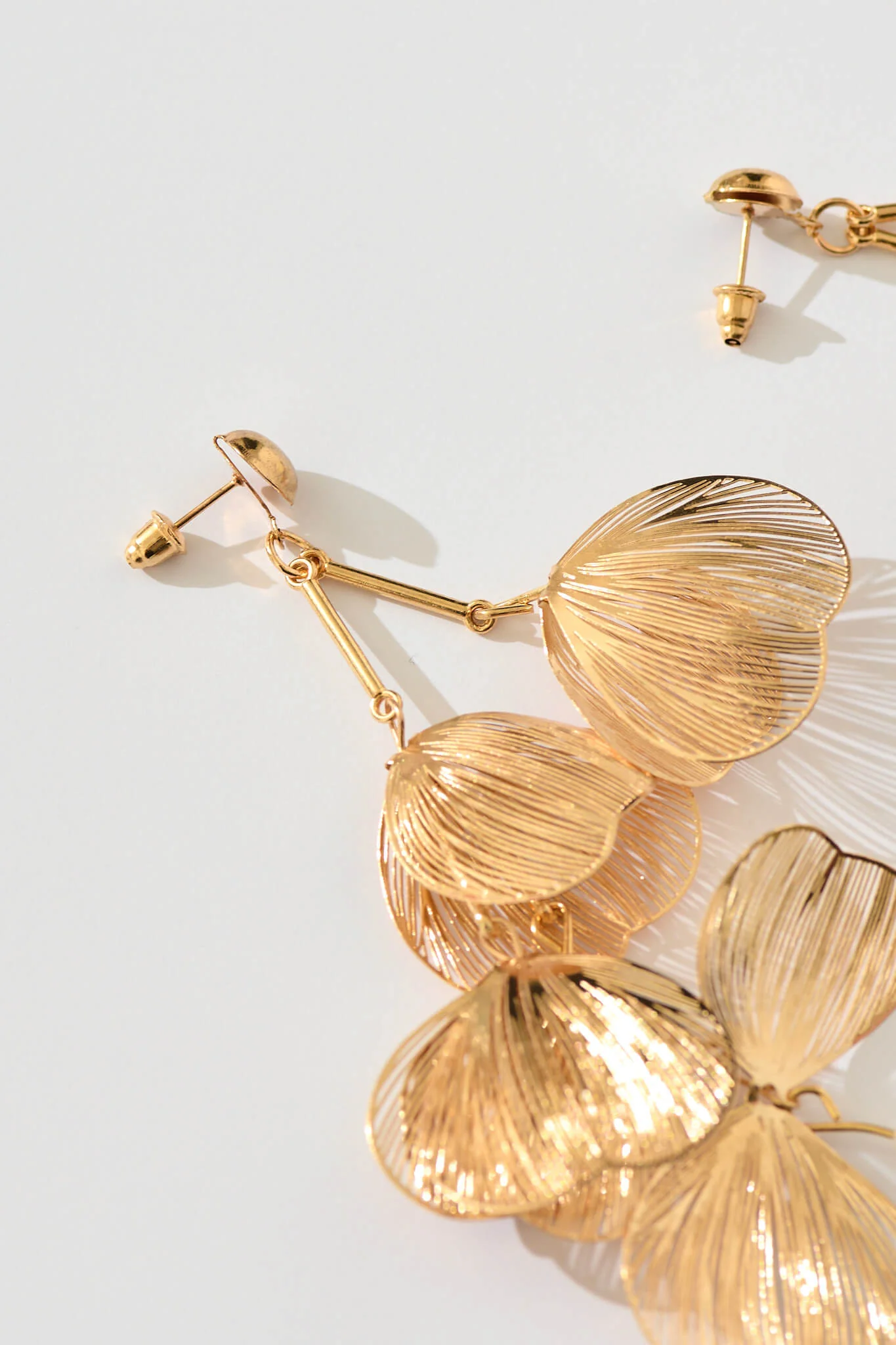 Selerina Drop Pendant Earrings in Rose Gold - Image 5