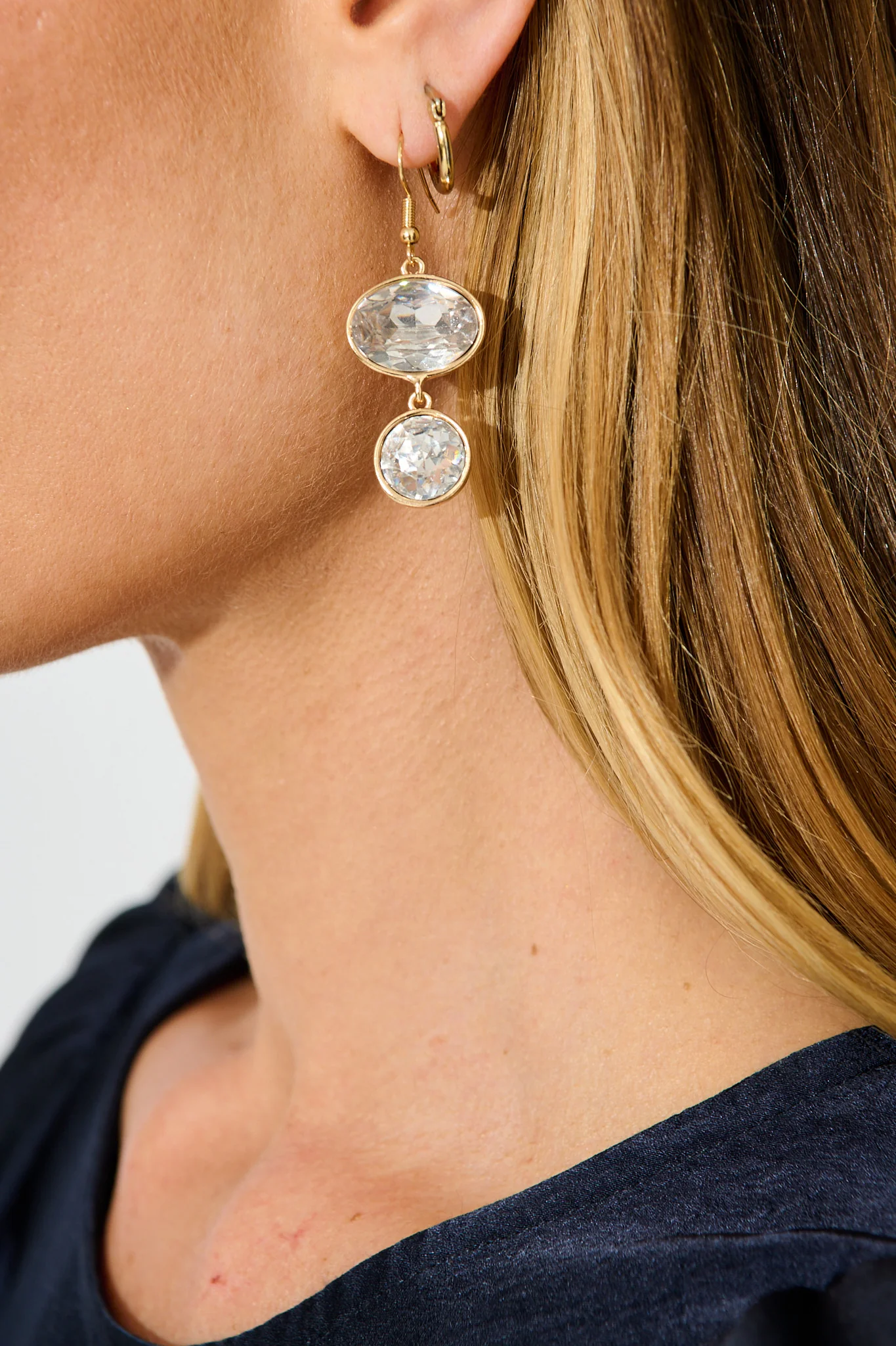 Shauna Drop Earring in White - Image 2