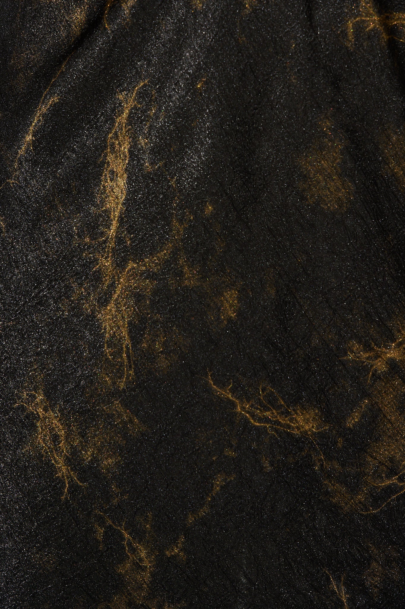 Shayla Off Shoulder Dress in Black with Gold Marble - Image 6