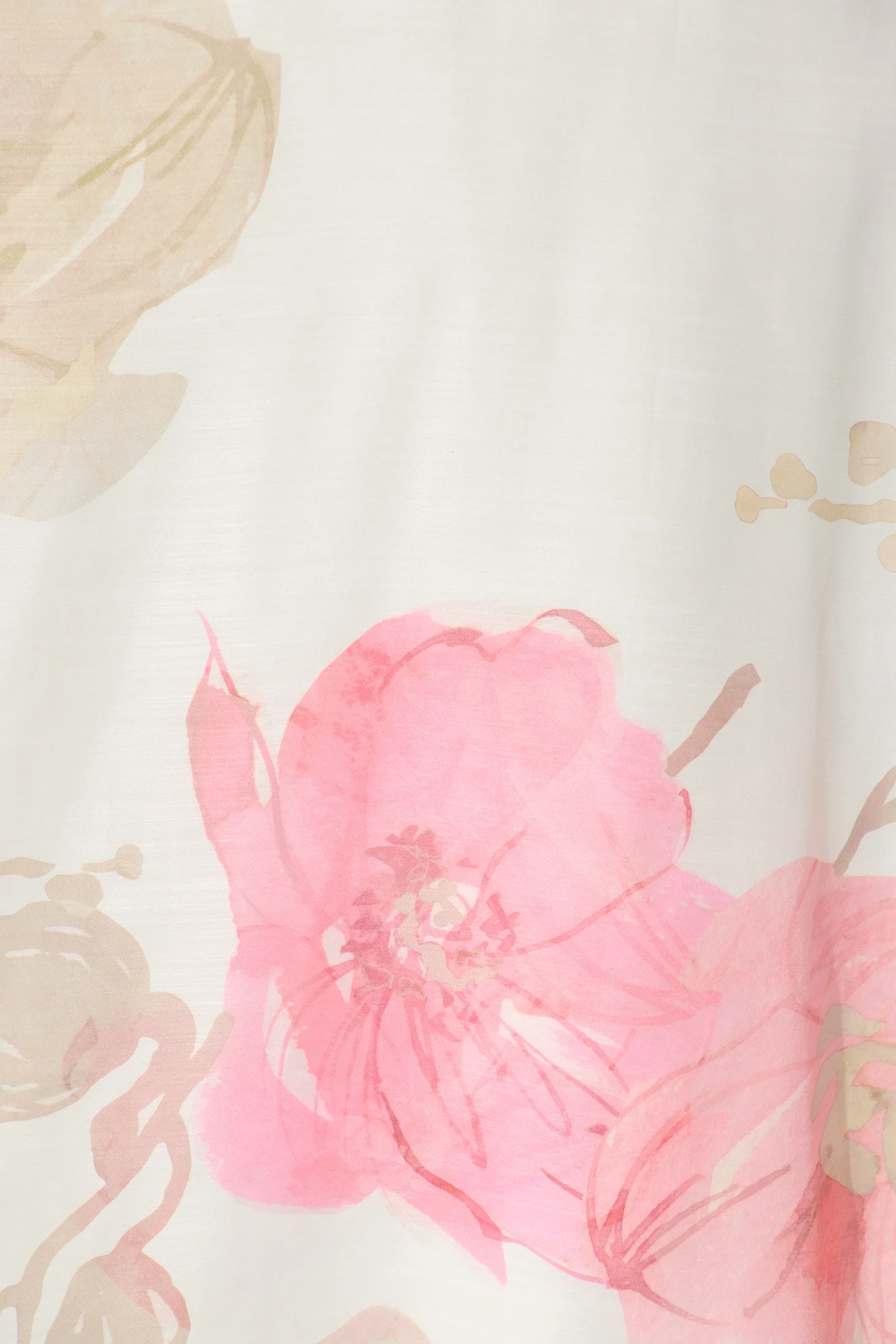 Shelbi Maxi Off Shoulder Dress in White with Pink Floral - Image 9