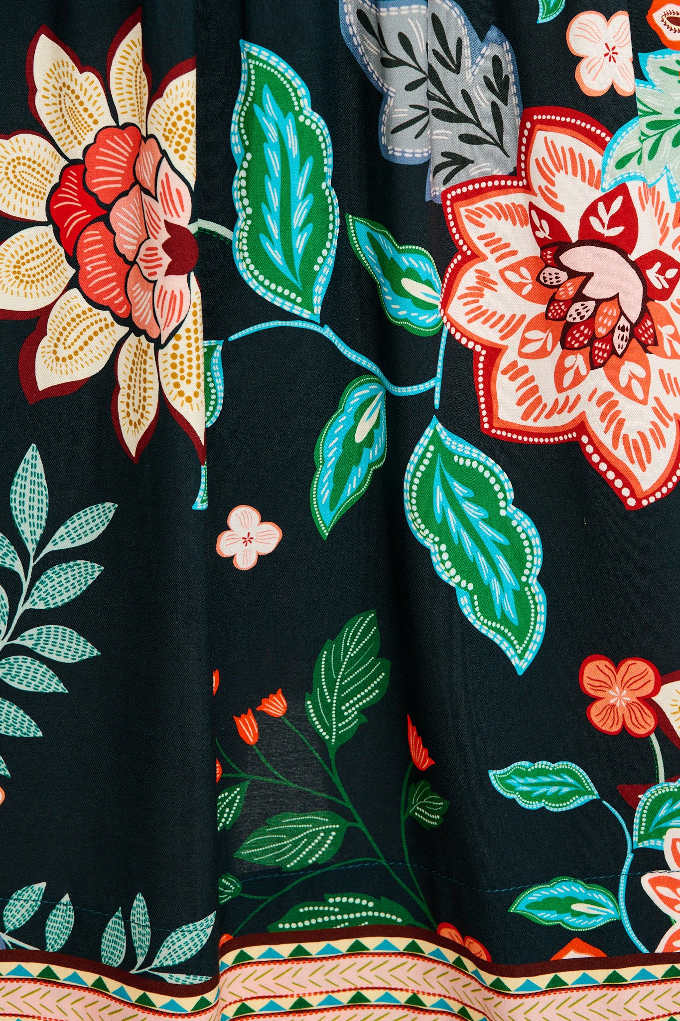 Shimmer Dress in Emerald with Multi Floral - Image 6