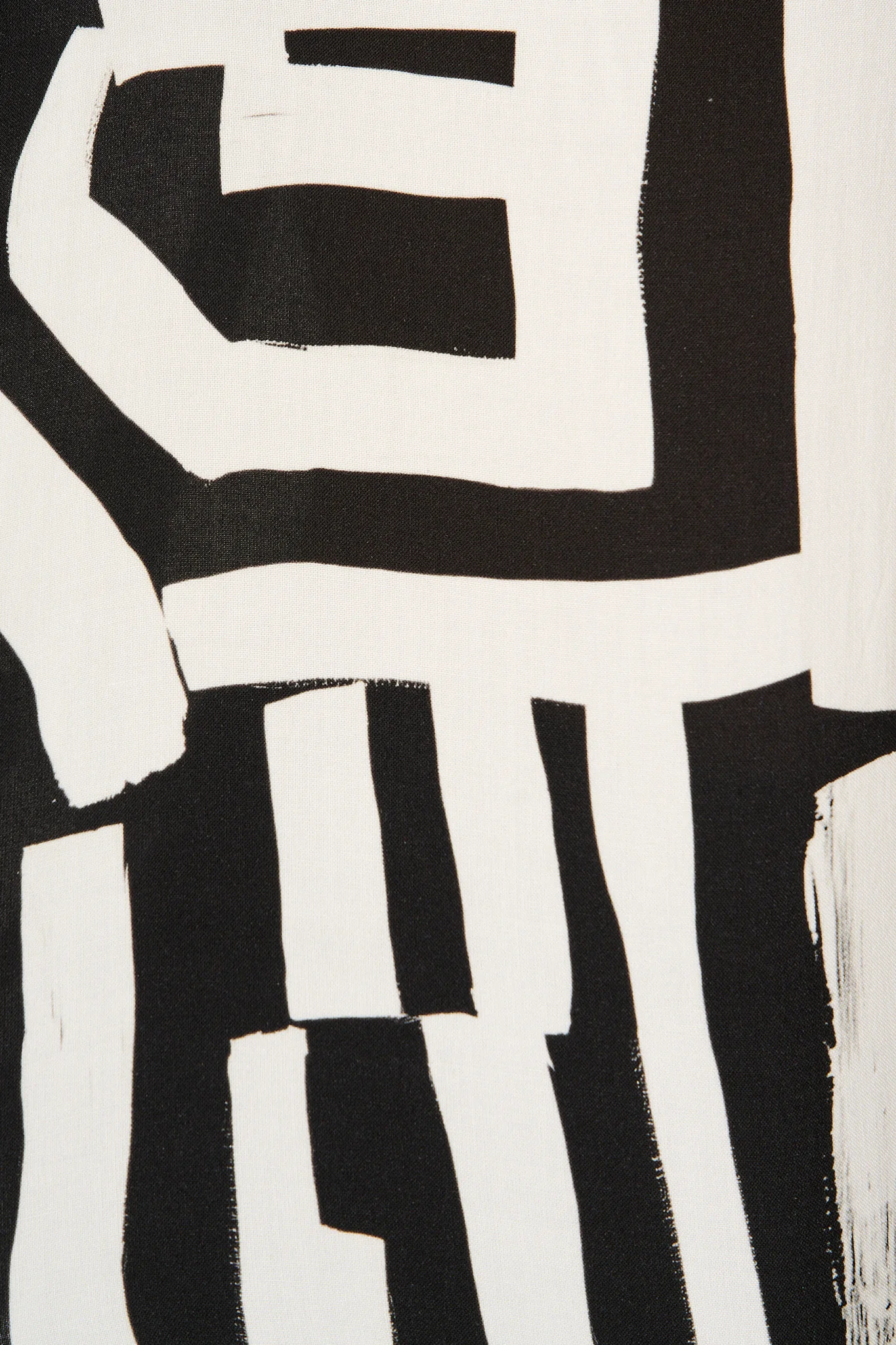 Solara Top in Black with White Geometric Print - Image 6