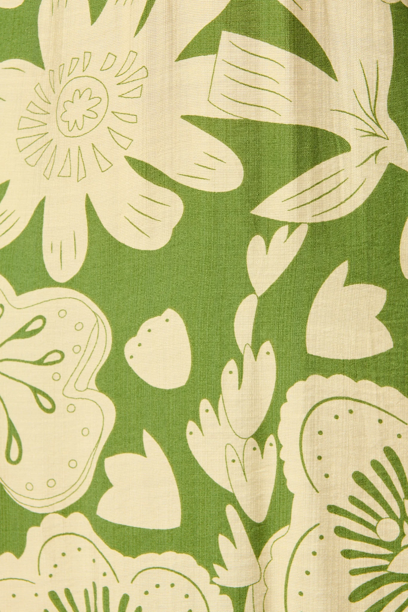 Sonnet Midi Dress in Green with Cream Floral - Image 6
