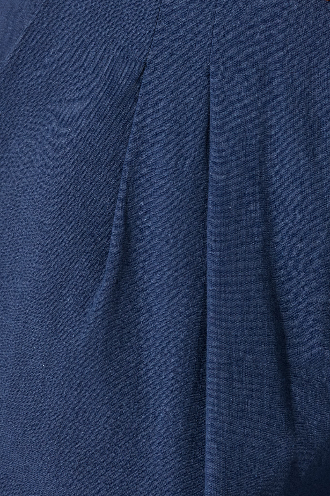 Sorrento Short in Navy Cotton - Image 6
