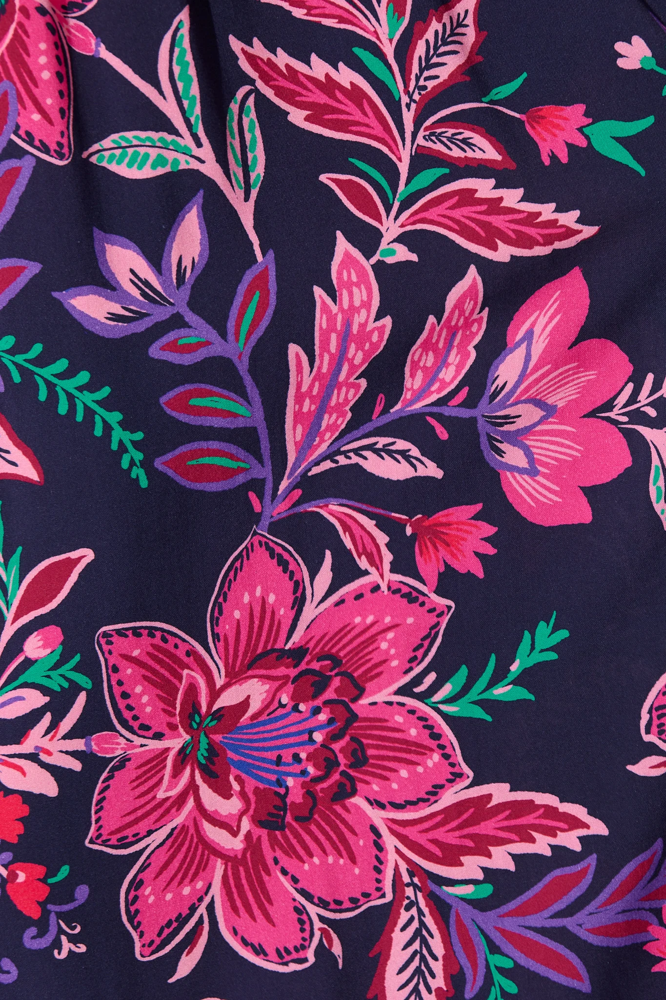 Sumire Jumpsuit in Navy with Pink Floral - Image 11