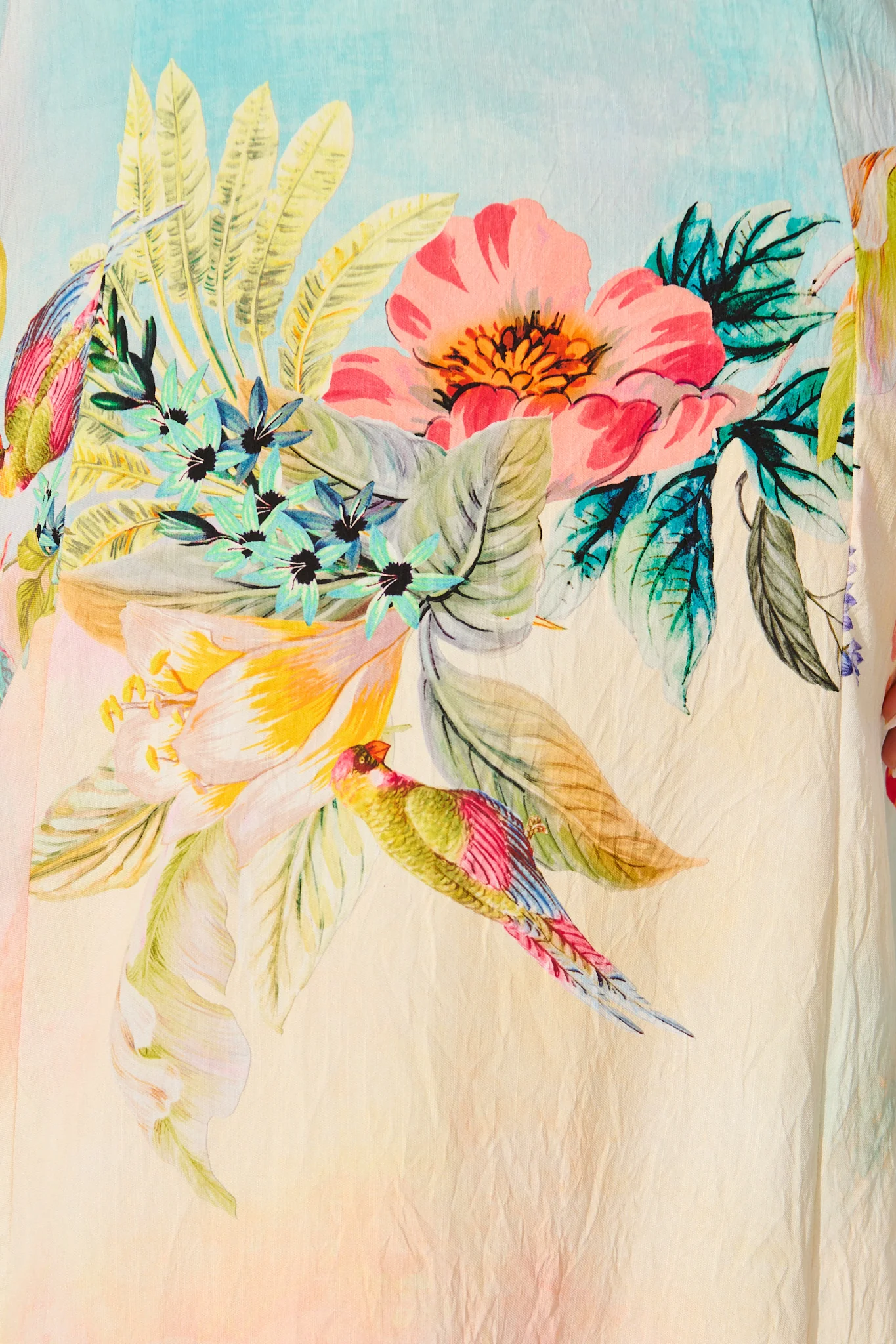 Summer Sky Maxi Dress in Multi Tropical Floral Print - Image 11