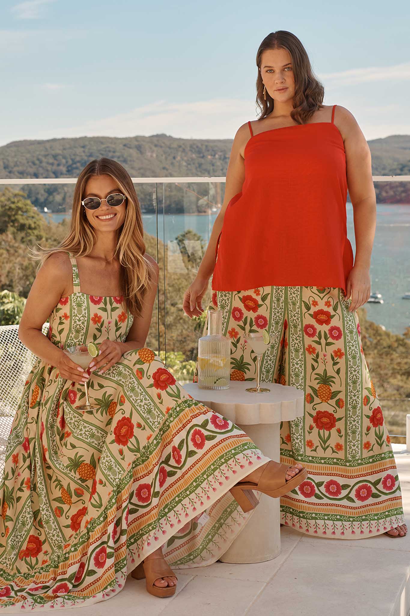 SunKissed Midi Dress In Pineapple Print - Image 4