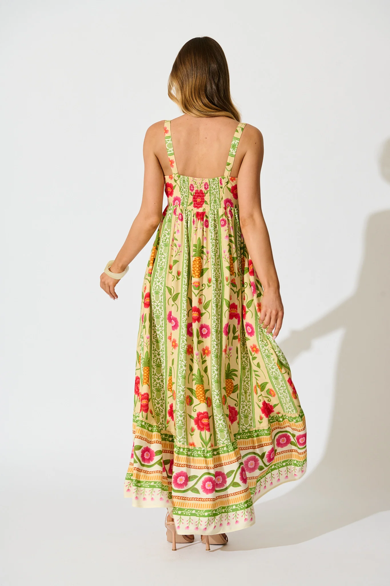 SunKissed Midi Dress In Pineapple Print - Image 9