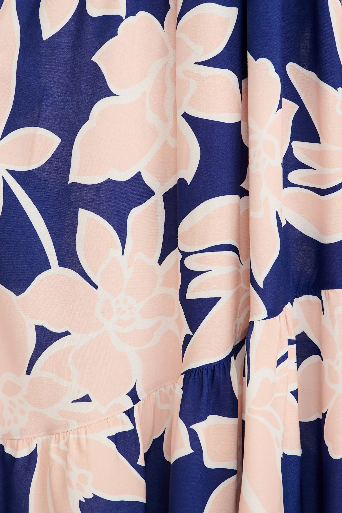 Sunset Rose Maxi Sundress in Navy with Pink Floral - Image 6