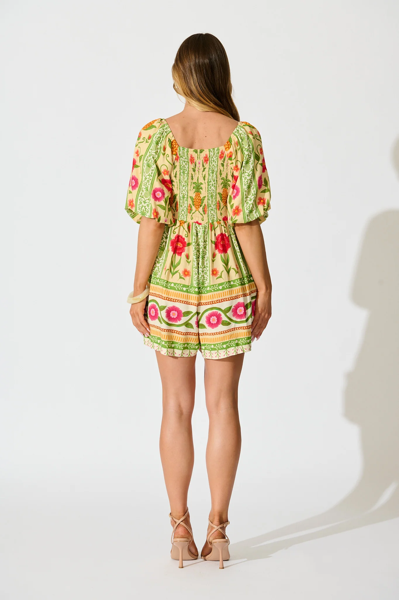 Sunset Squeeze Playsuit in Pineapple Print - Image 4
