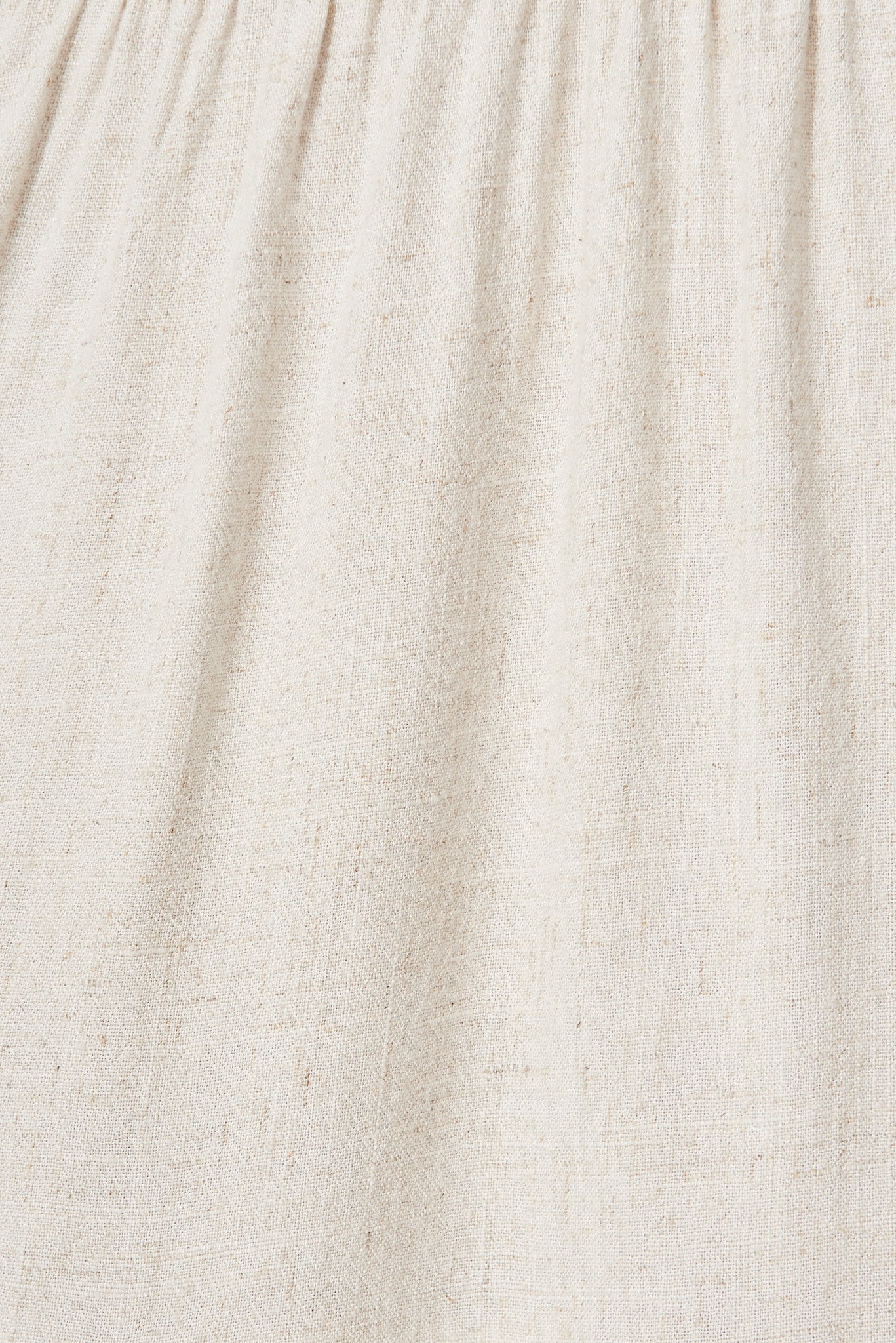 Tahiti Smock Dress In Oatmeal Linen Blend - Image 6