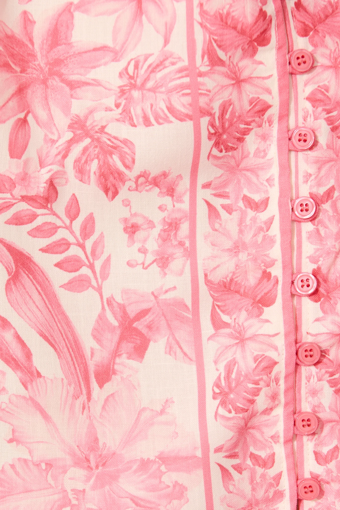 Talara Dress in Pink Floral Linen Blend - Image 6