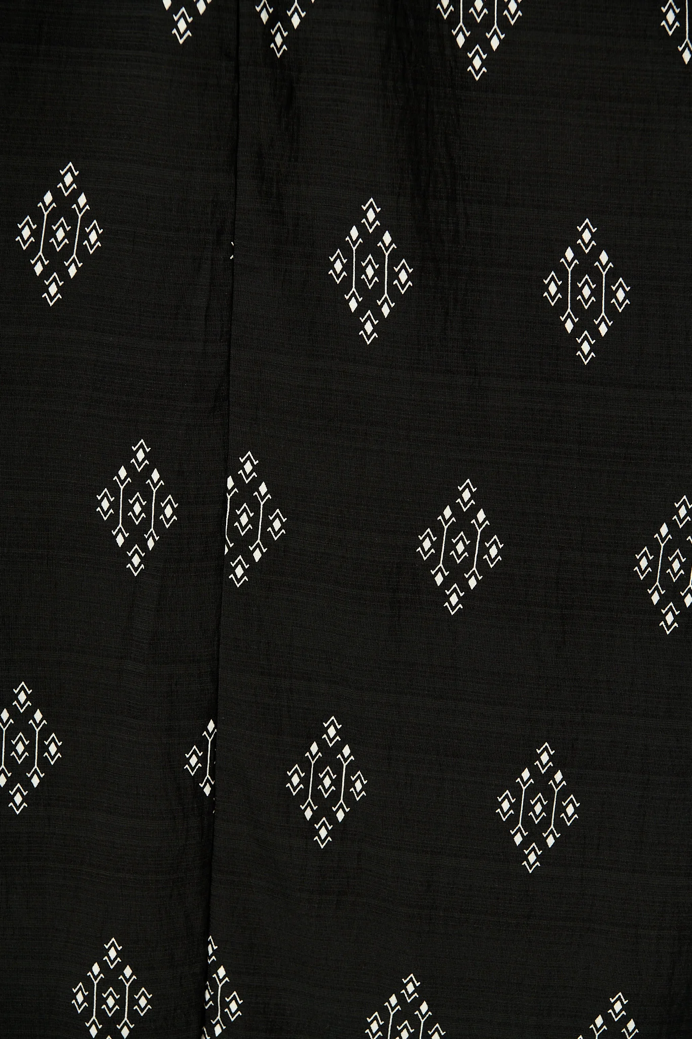Tansy Maxi Dress in Black with White Linen Blend - Image 6