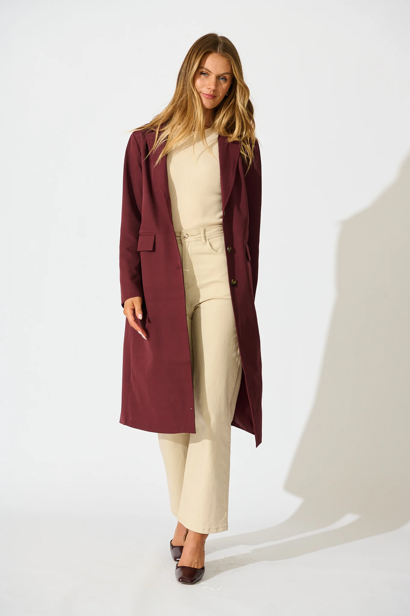 The Heritage Coat in Wine