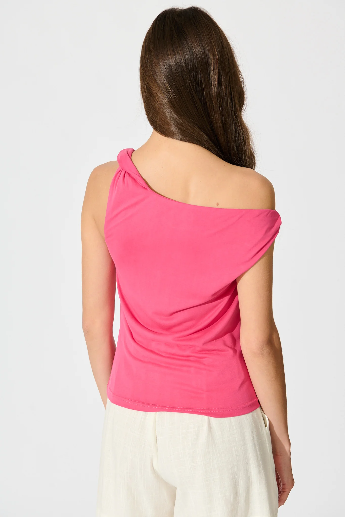 Tiassa Off Shoulder Top in Pink - Image 6