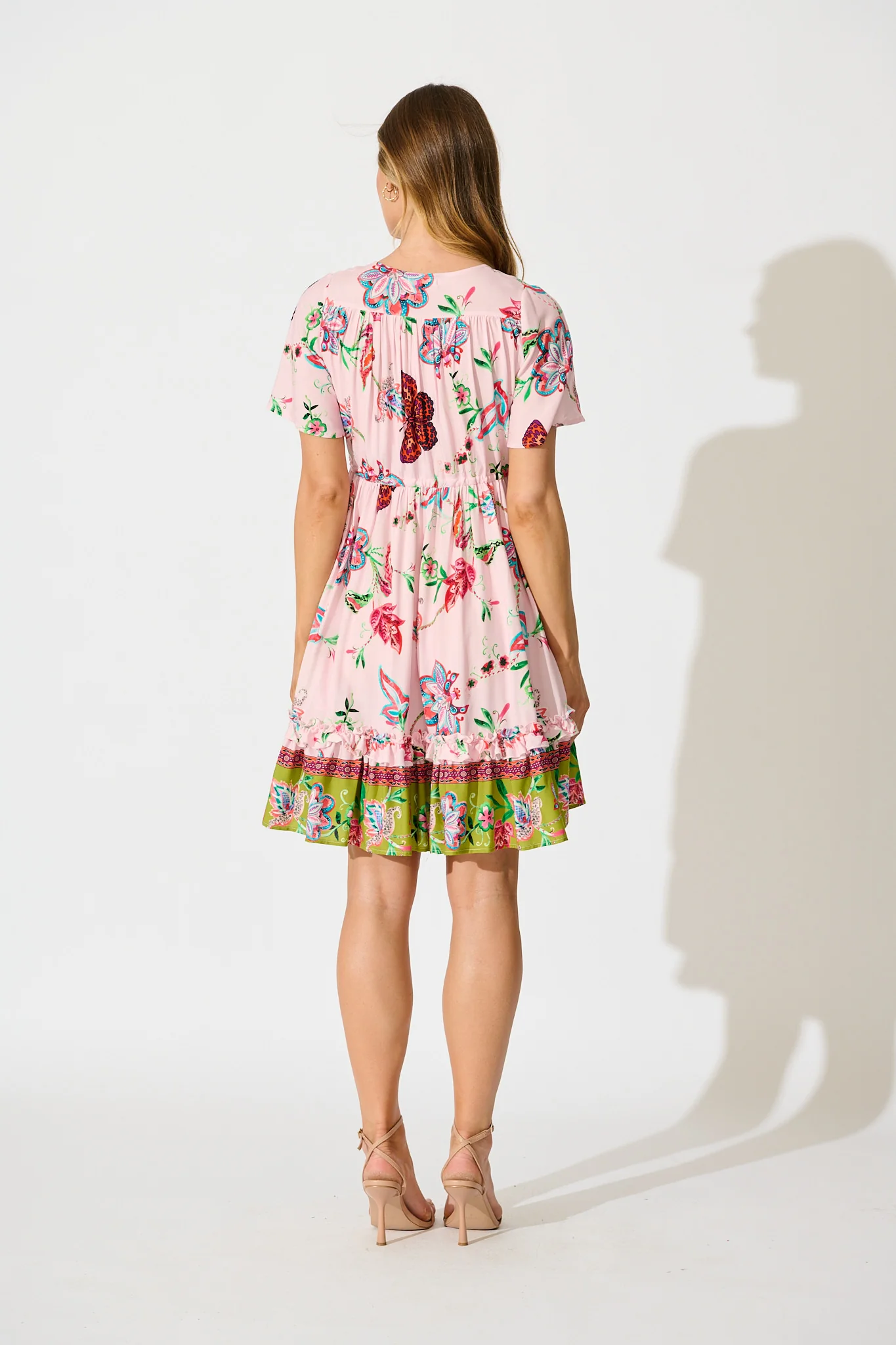 Tiley Dress in Pink Multi Boho Print - Image 4