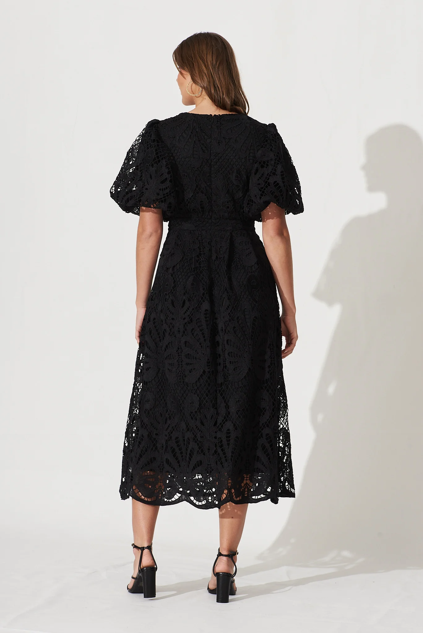 Tillie Lace Maxi Dress In Black - Image 4