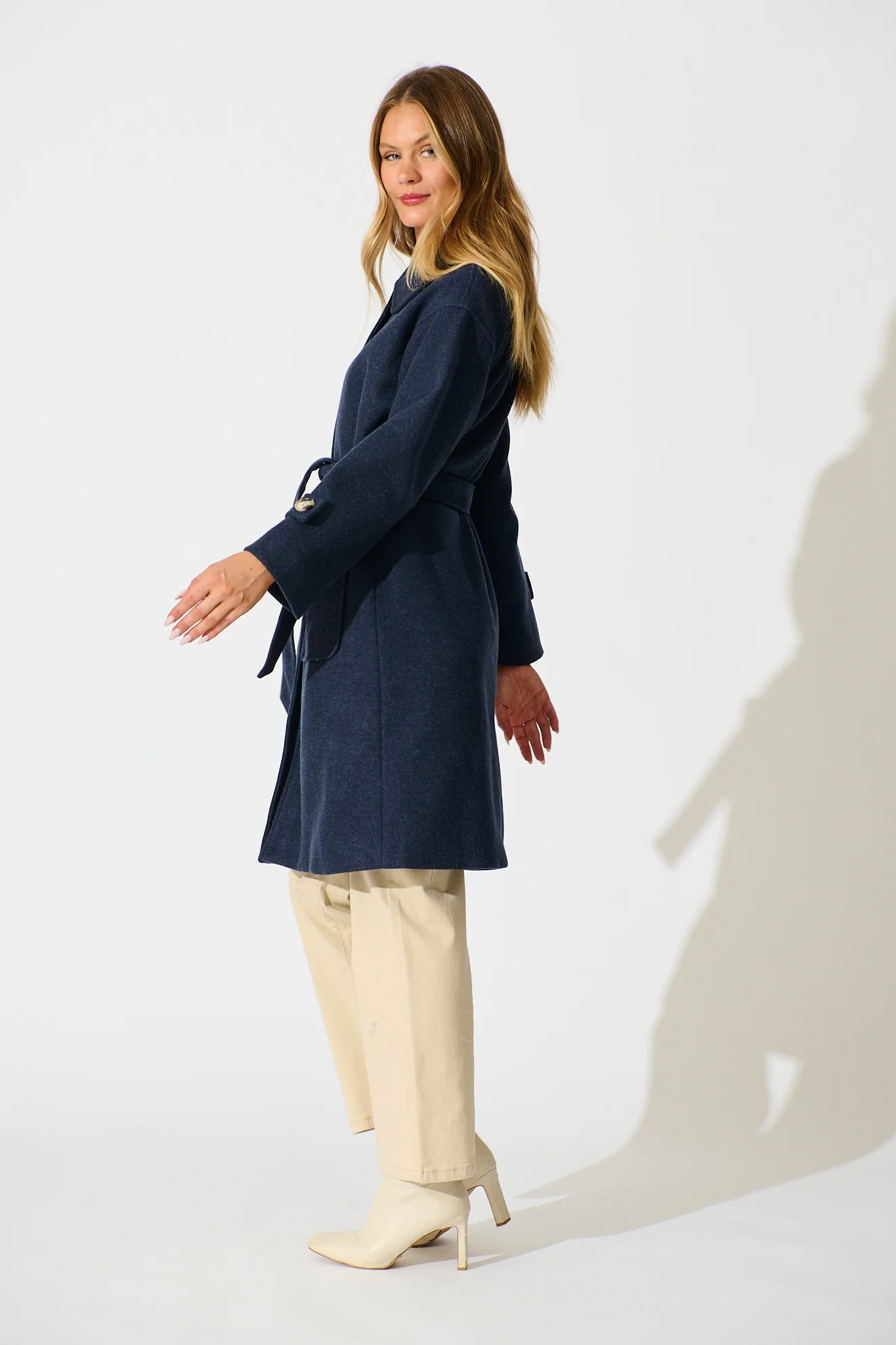 Timeless Touch Coat in Navy - Image 4