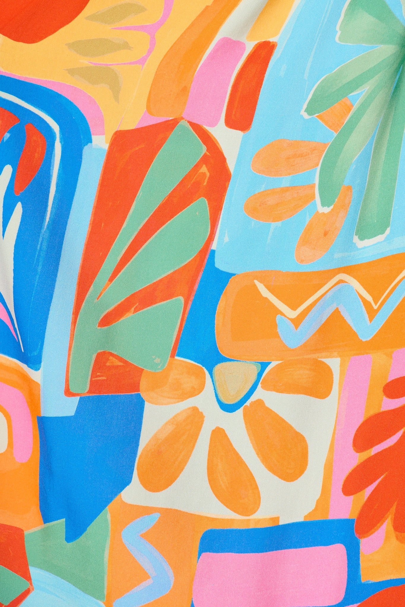Tropical Mosaic Maxi Dress in Bright Multi Patchwork Print - Image 6