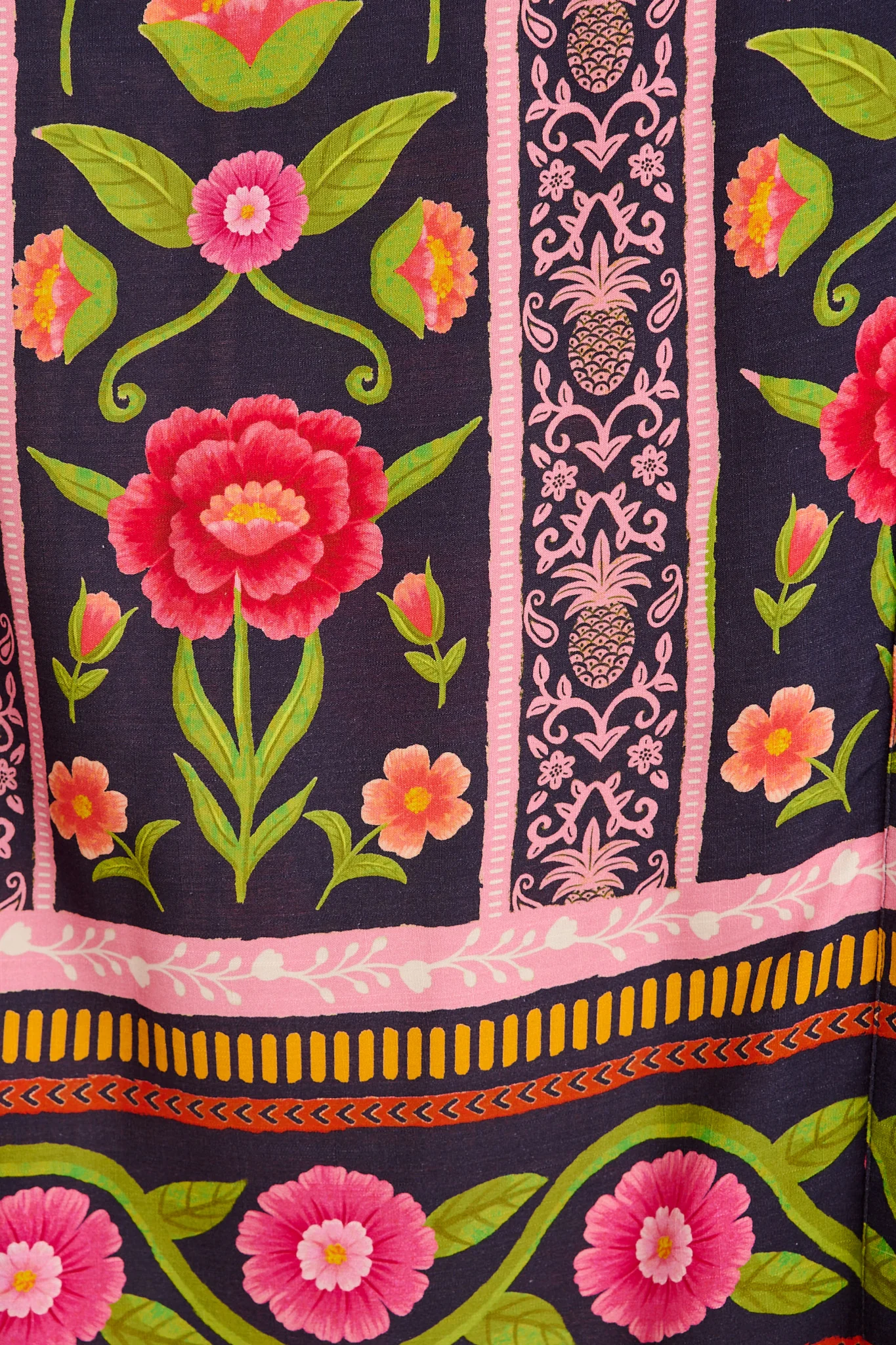 Tropicana Maxi Shirt Dress in Multi Floral Print - Image 6