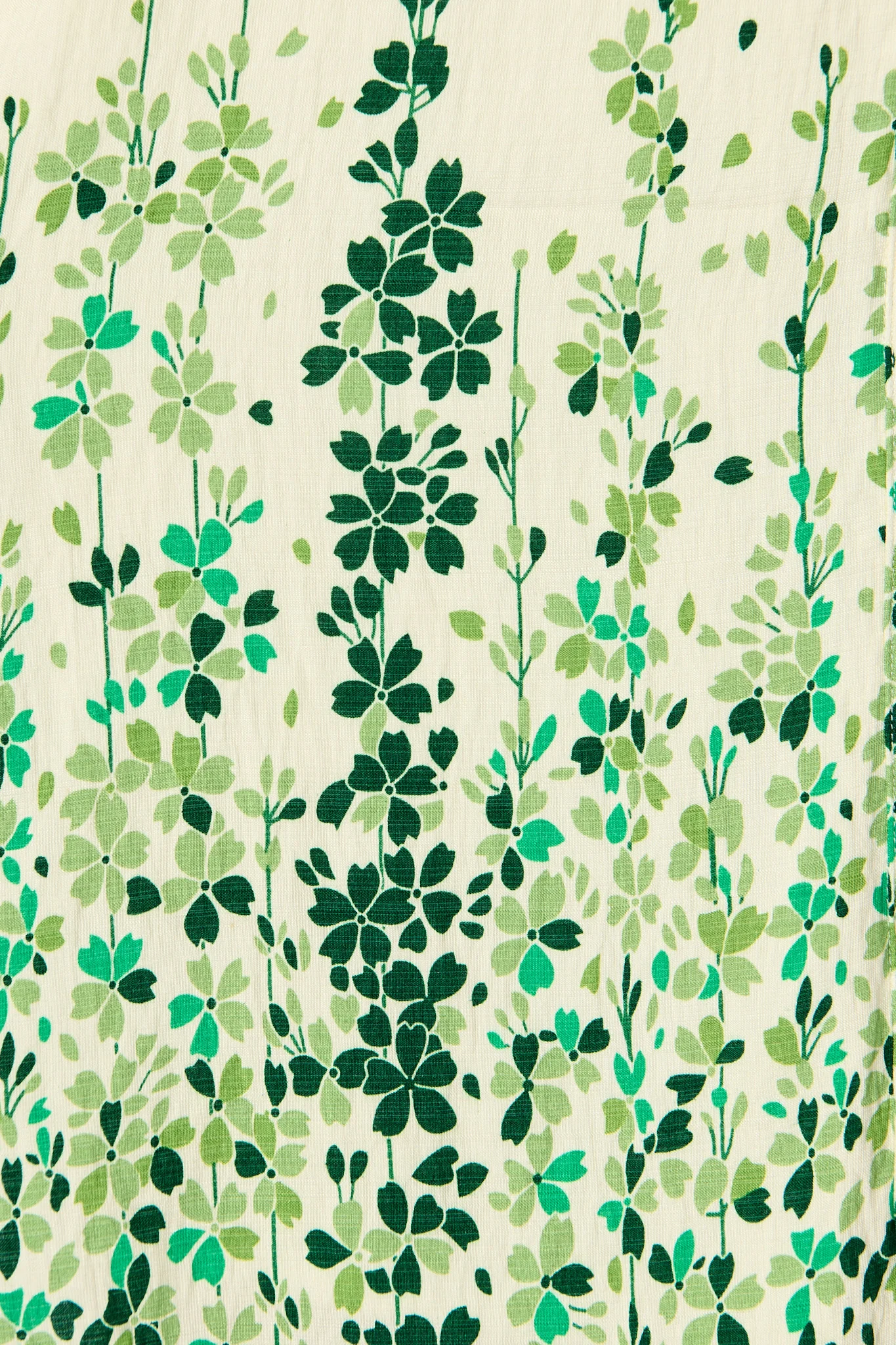 Valara Dress in Cream with Green Floral - Image 6