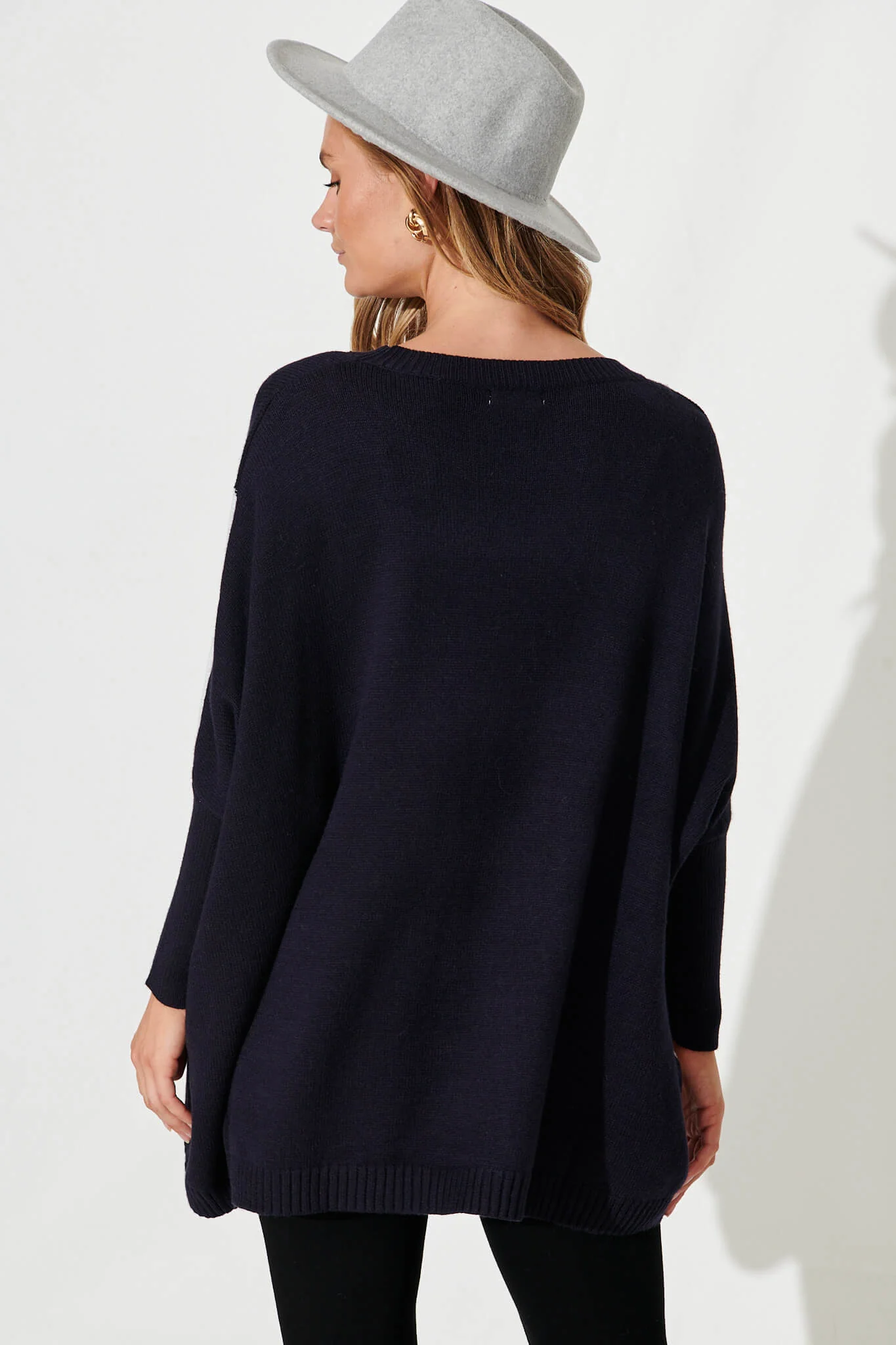 Venti Knit In Black Multi Wool Blend - Image 3