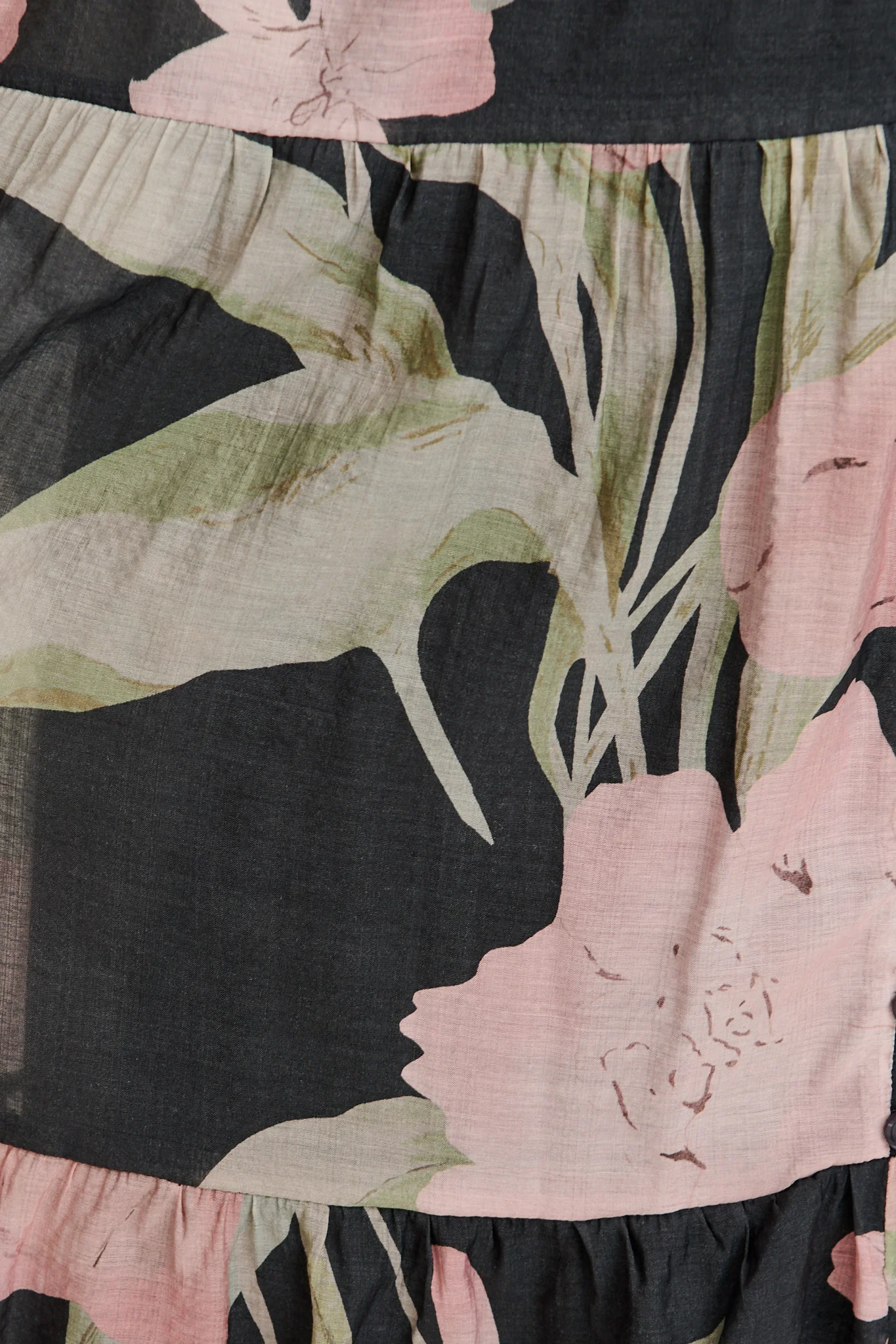 Versatile Midi Dress in Charcoal with Pink Floral - Image 6