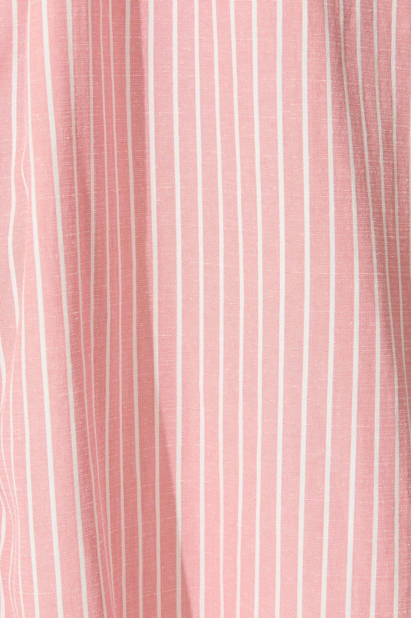 Veyda Midi Shirt Dress in Pink with White Stripe Cotton - Image 7