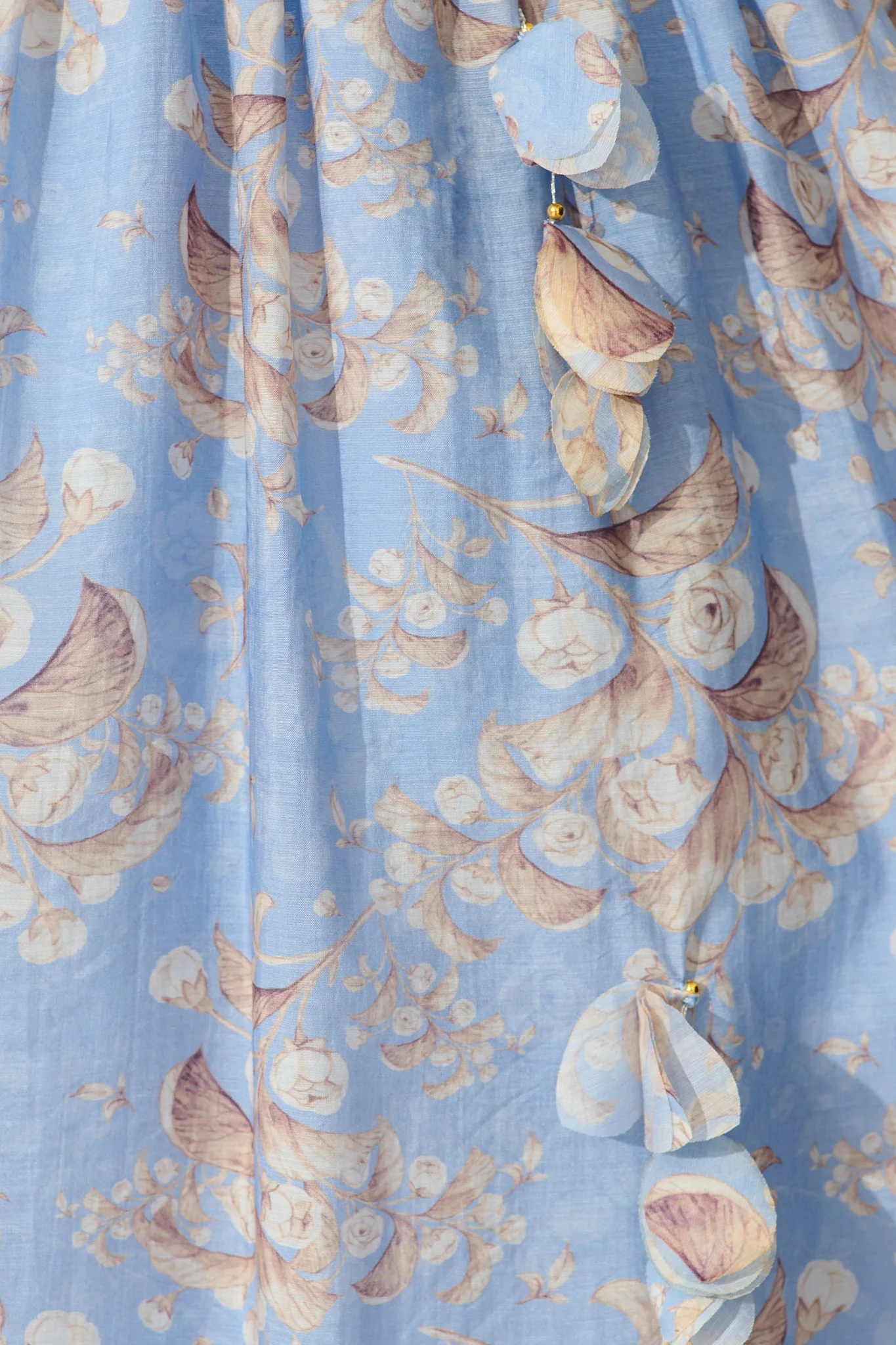 Vintage Bloom Dress in Blue Floral - Image 8
