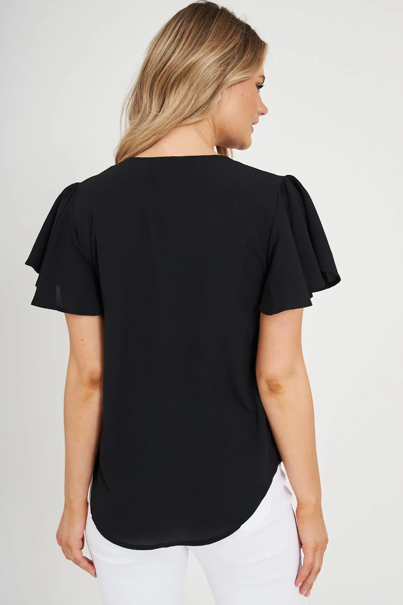 Viviana Zip Top In Black - Image 4