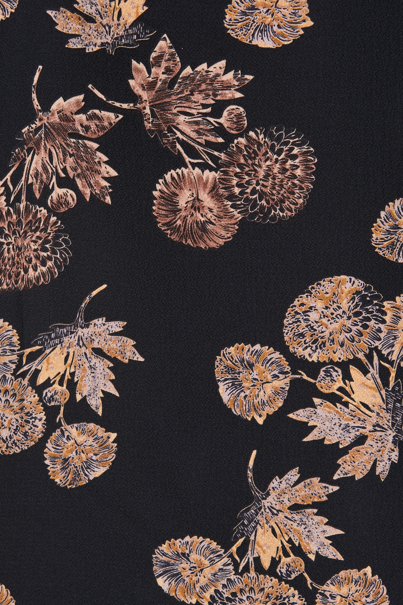 Viviani Zip Top In Charcoal with Apricot Floral - Image 6
