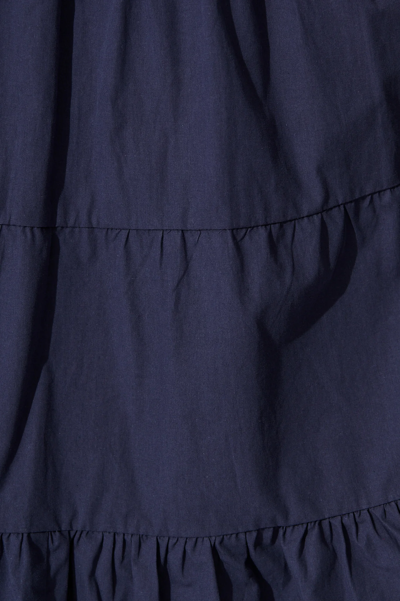 Vrinda Midi Dress in Navy Cotton - Image 6