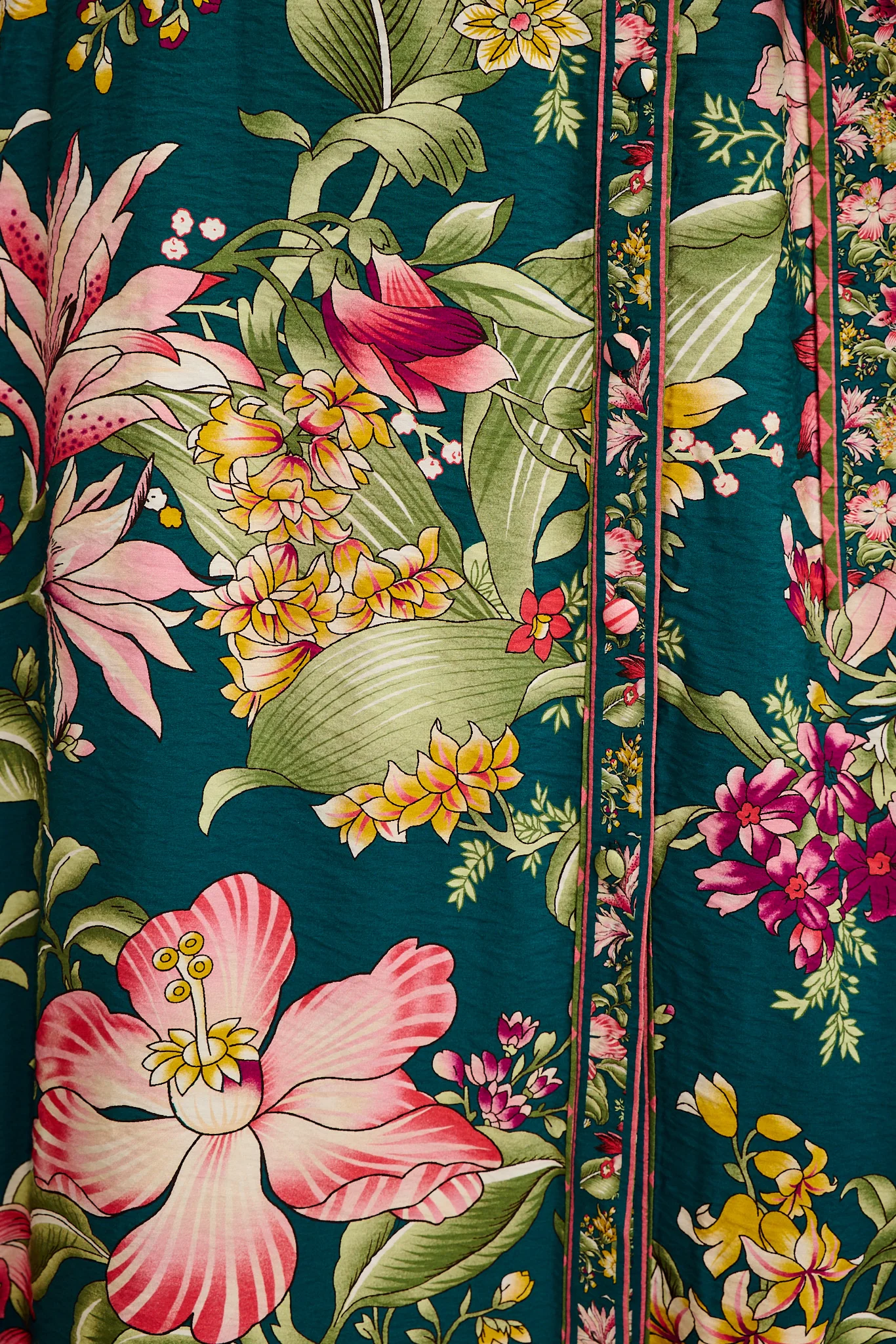 Wandering Wildflower Maxi Dress in Green with Multi Floral - Image 11