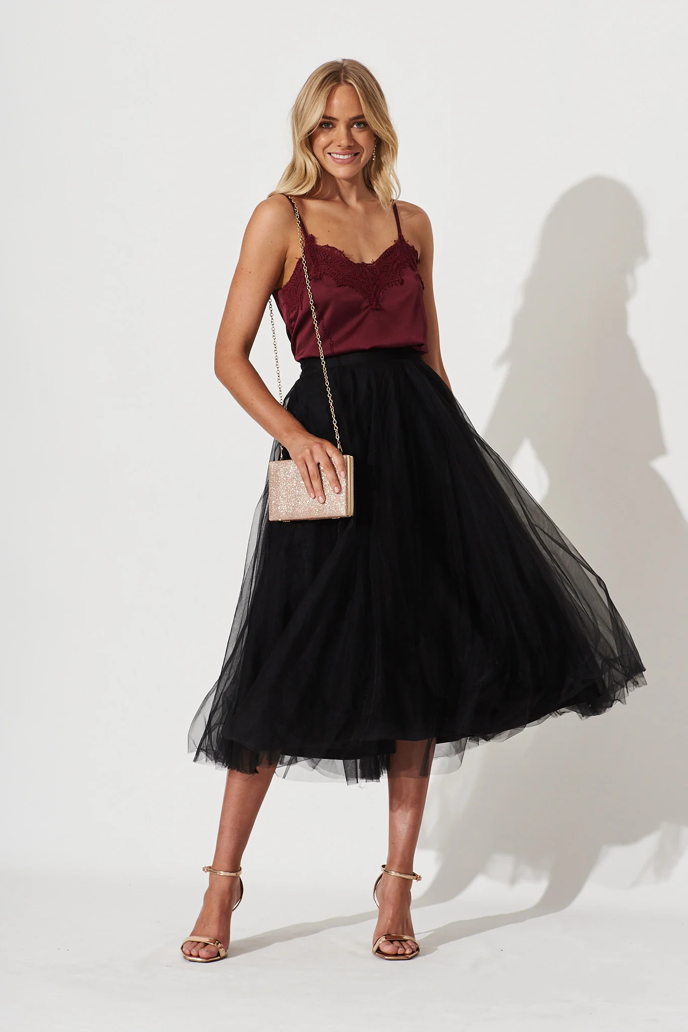 Wannabe Tulle Skirt In Black - Image 3