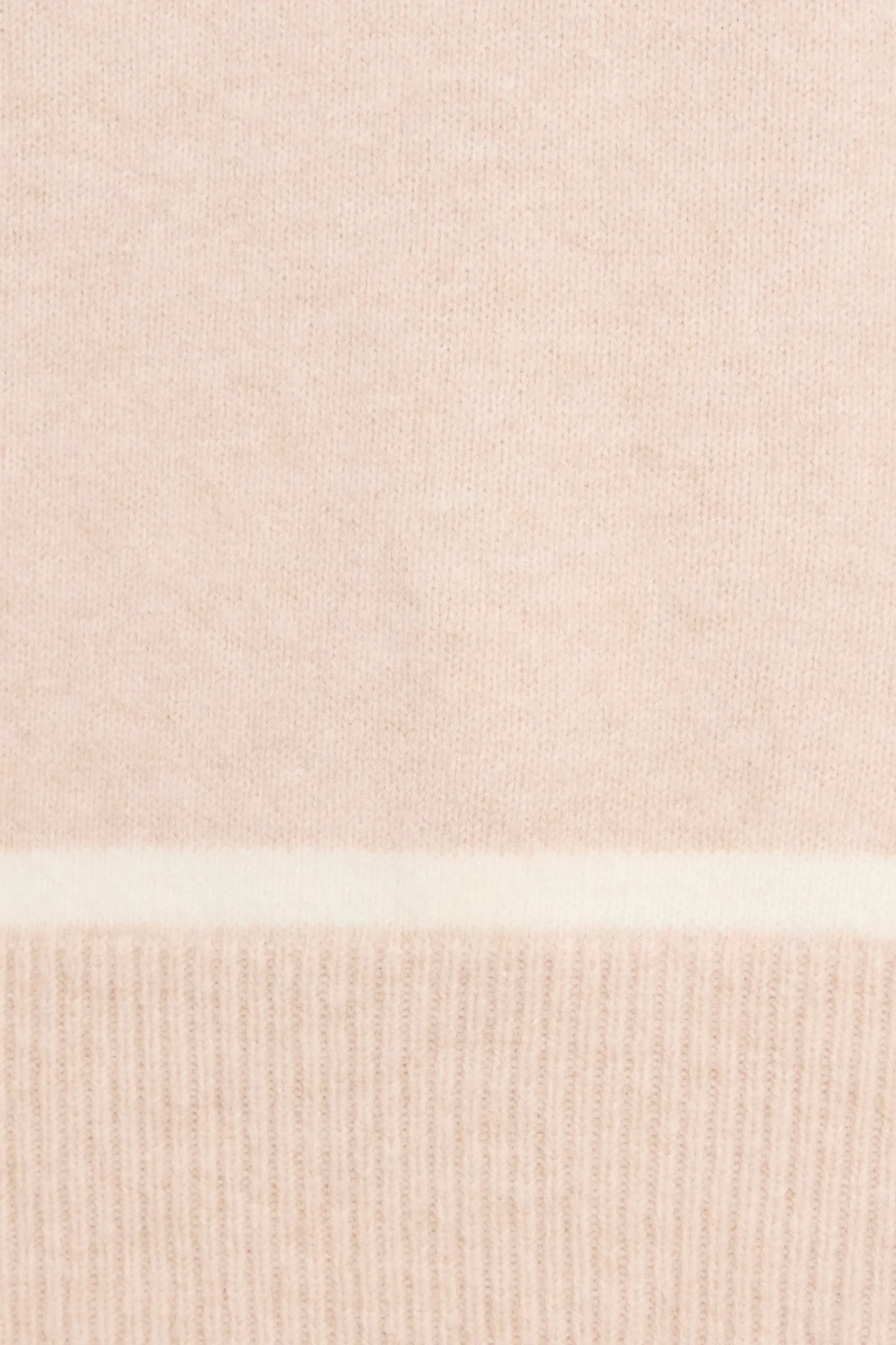 Warm Wishes Knit in Cream with White Trim Wool Blend - Image 6