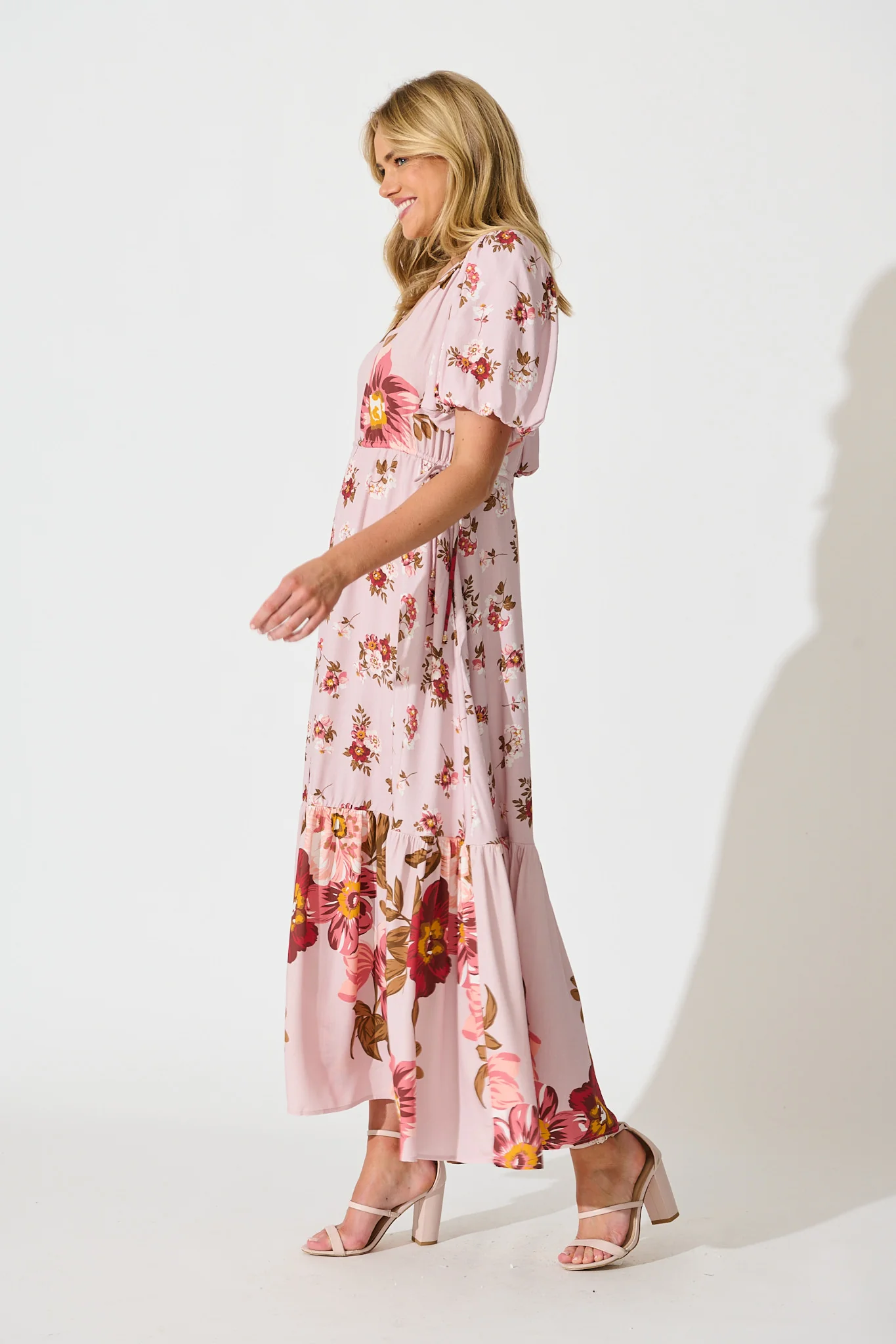 Wildflower Maxi Dress in Blush Floral - Image 3